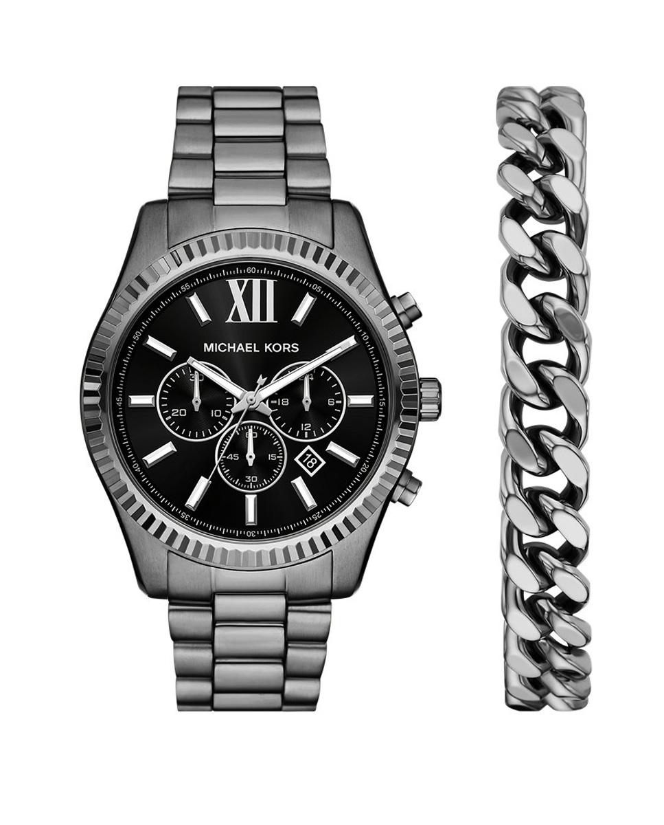 Imagen 1 de Reloj de hombre lexington mk9217 set pulsera de acero Antracita