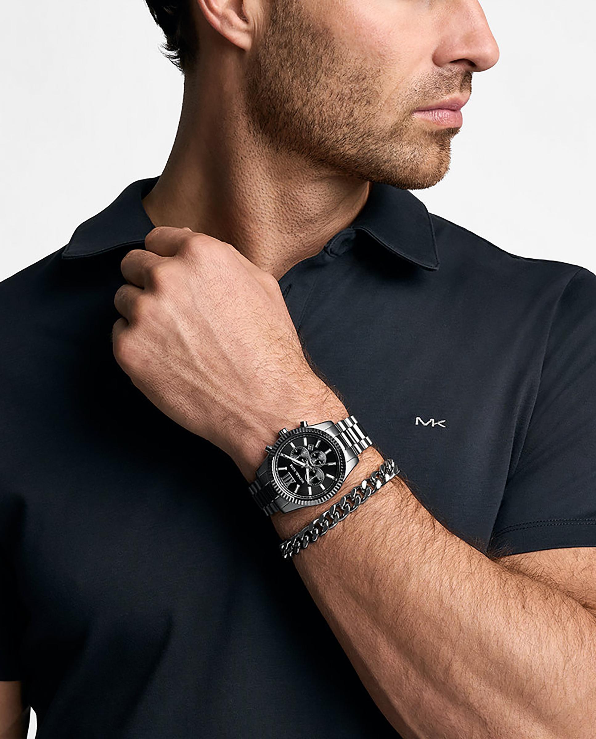 Imagen 6 de Reloj de hombre lexington mk9217 set pulsera de acero - Michael Kors - Antracita Antracita