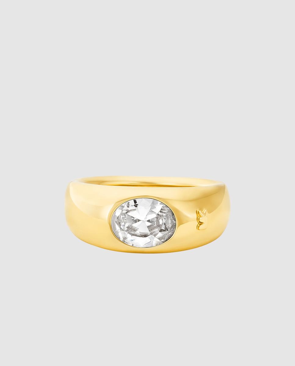 Anillo de mujer mkj84827107 con piedra ovalada - Michael Kors - Dorado Dorado-2