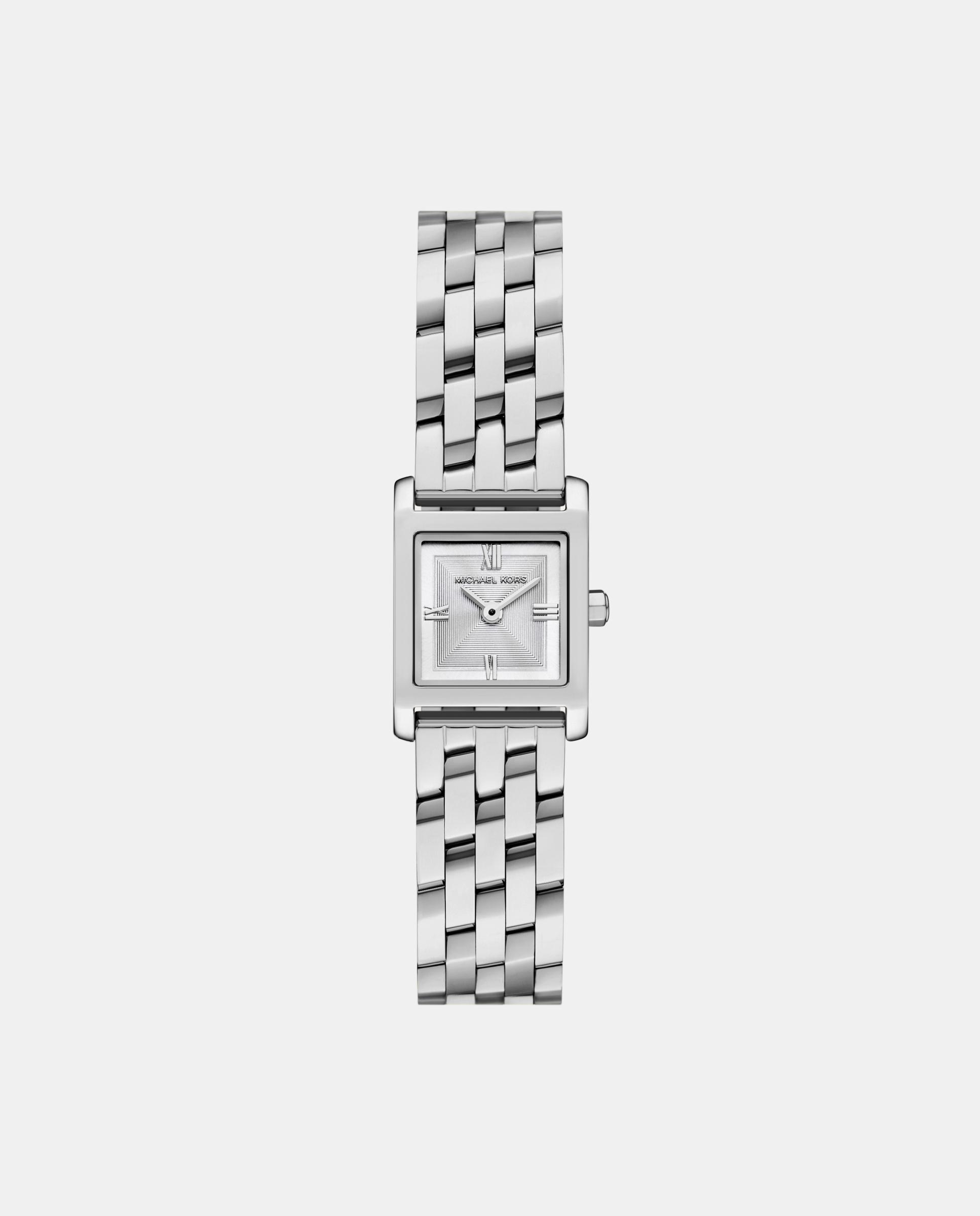 Reloj de mujer georgie de michael kors de acero inoxidable con dos agujas - Plateado Plateado-1