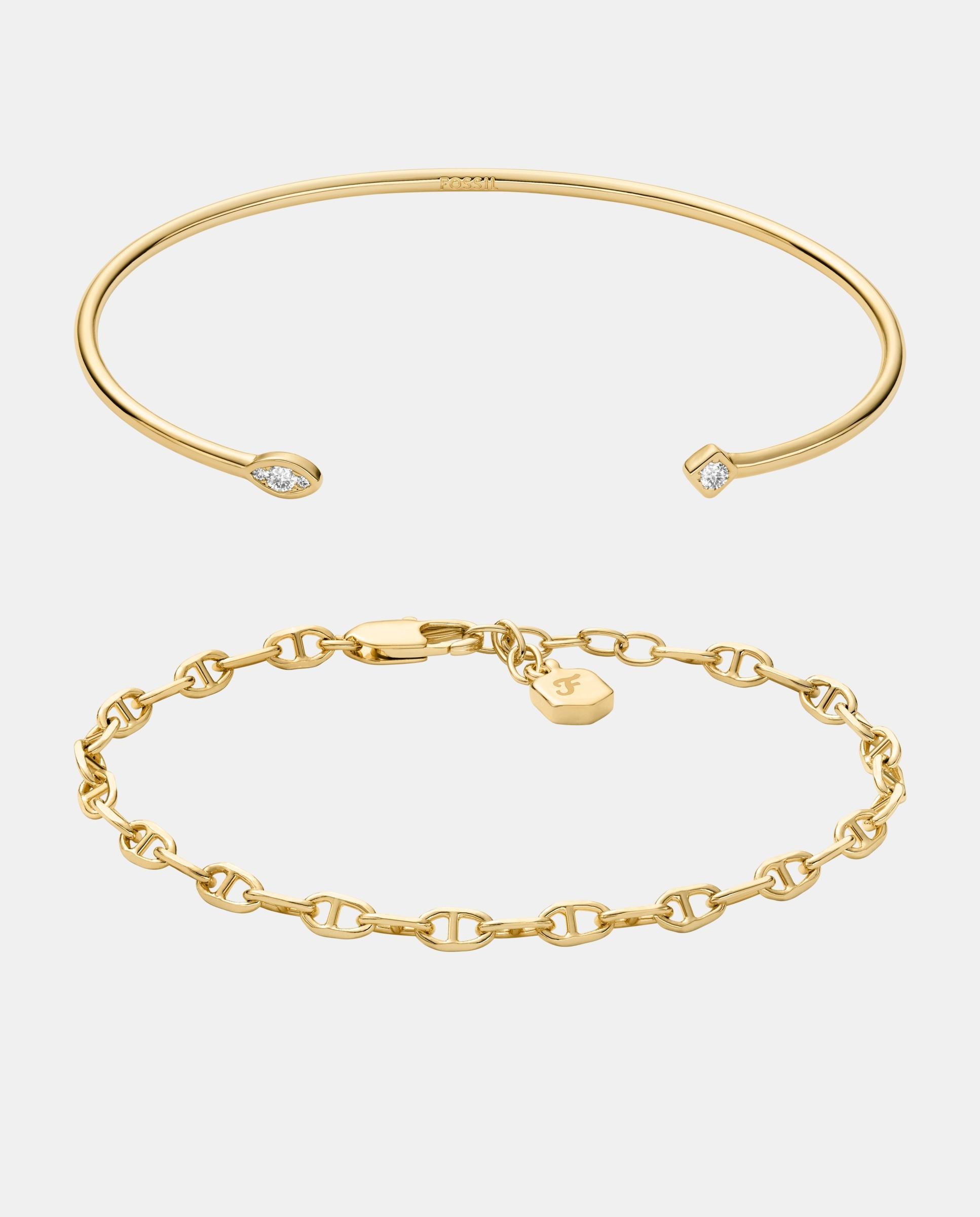 Imagen 0 de Pulsera de eslabones de latón Cristal