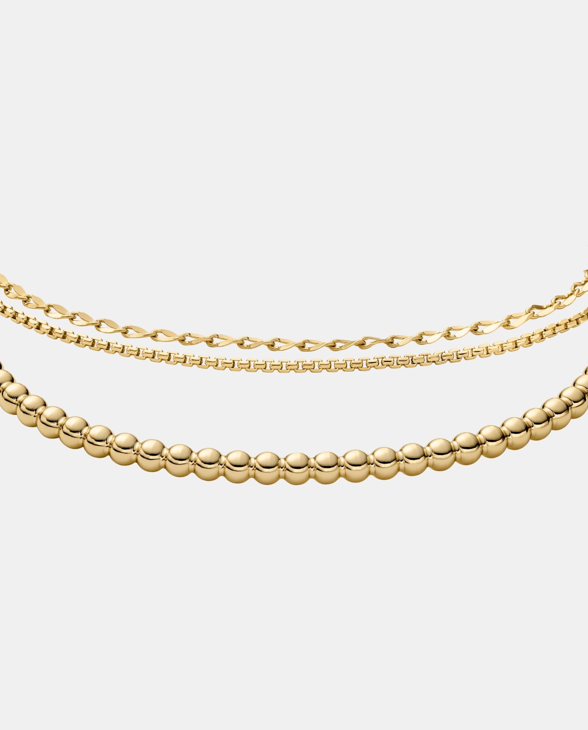 Imagen 2 de Set de pulseras de mujer ellis ja7293set de latón pulido - Fossil - Dorado Dorado