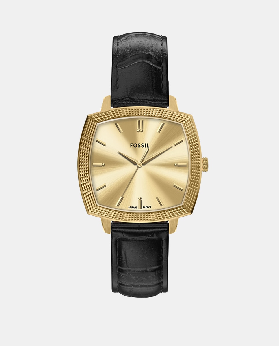 Imagen 0 de Reloj de hombre machine de piel luxe Negro