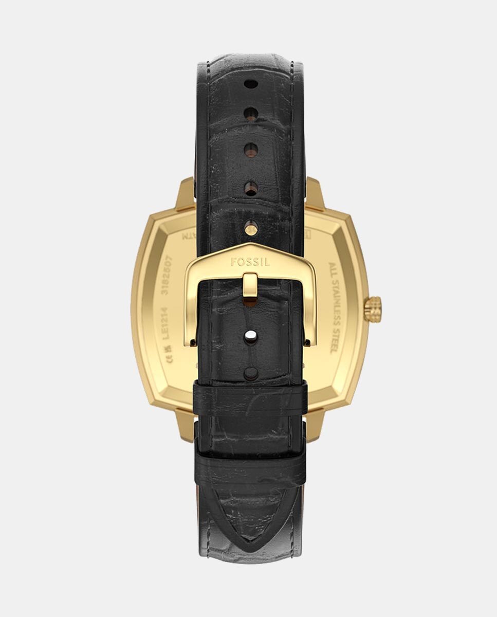 Reloj de hombre le1214 machine de piel luxe - Fossil - Negro Negro-2