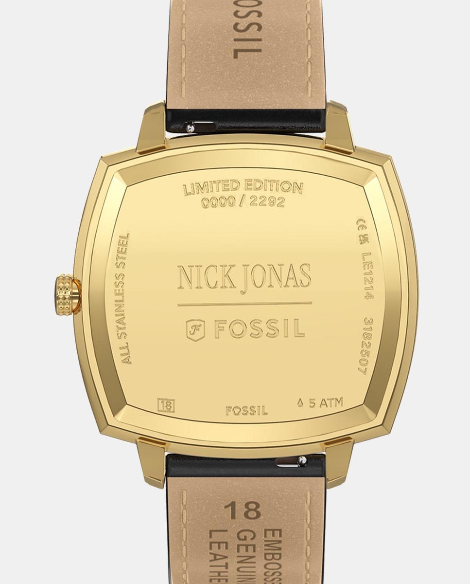 Reloj de hombre le1214 machine de piel luxe - Fossil - Negro Negro-4