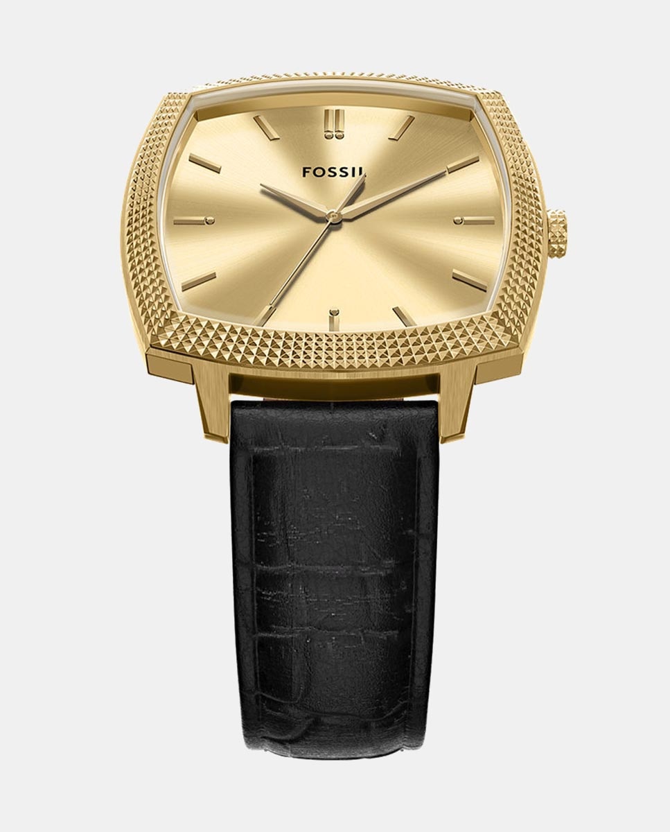 Reloj de hombre le1214 machine de piel luxe - Fossil - Negro Negro-5