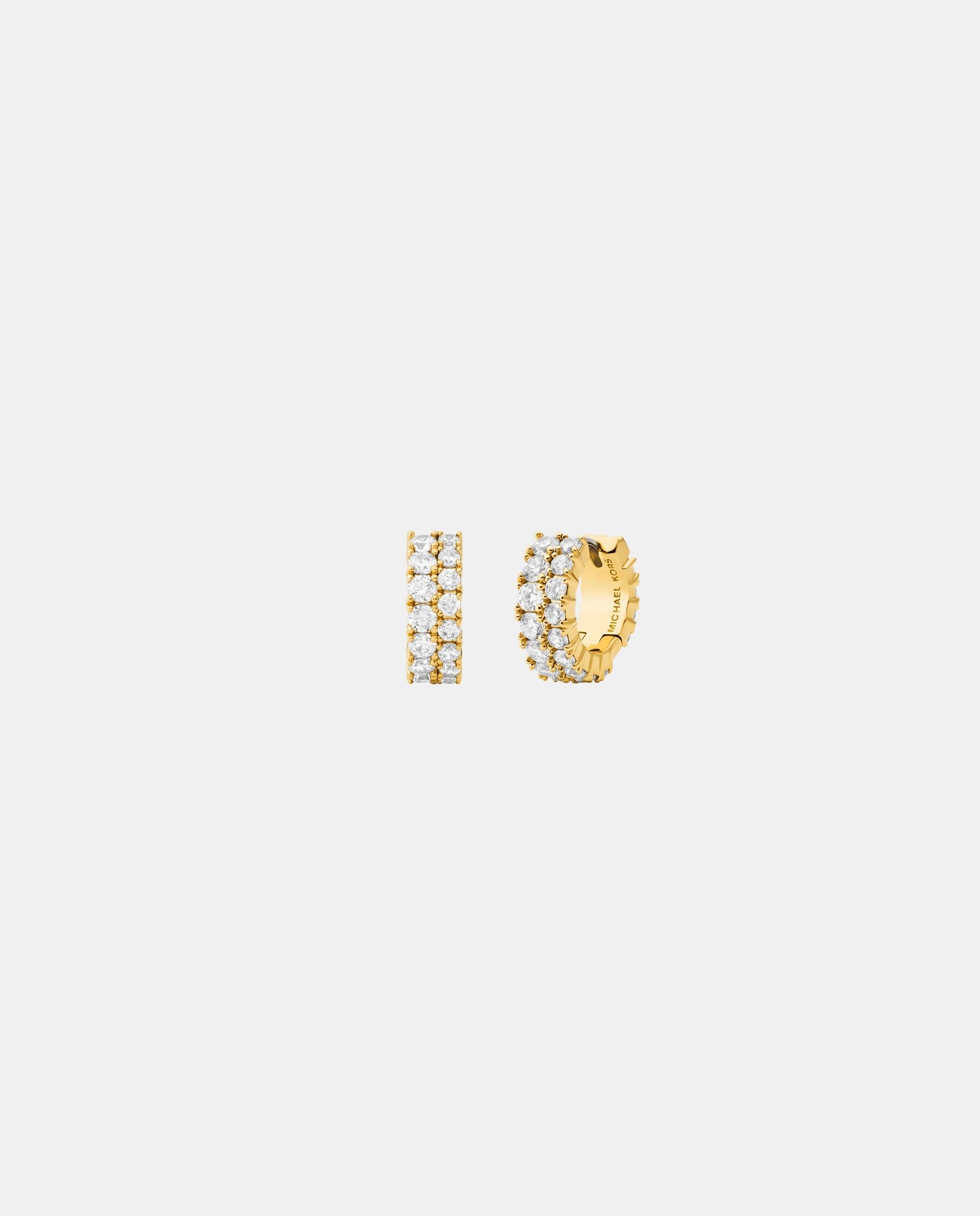 Pendientes huggie de mujer mkj8518710 con cristales - Michael Kors - Dorado Dorado-1