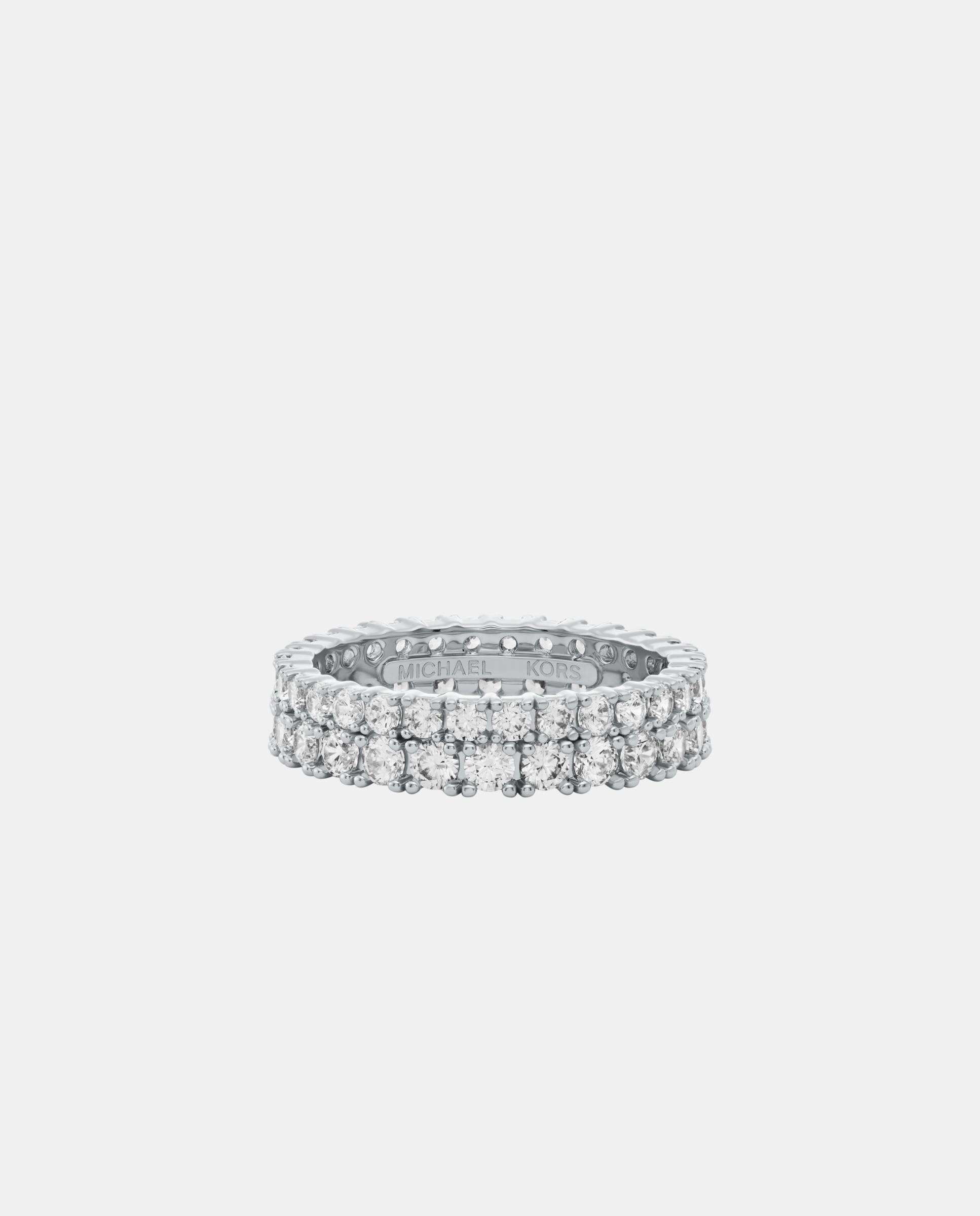 Imagen 0 de Anillo de tenis de mujer mkj8523040 con cristales Plateado