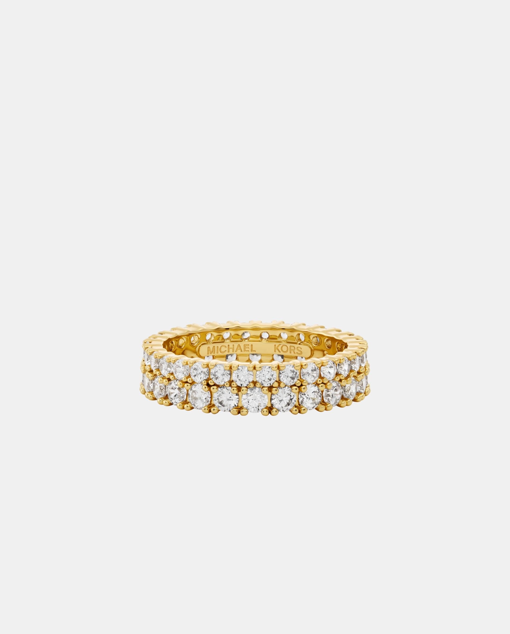 Imagen 0 de Anillo de tenis de mujer mkj8523710 con cristales Dorado
