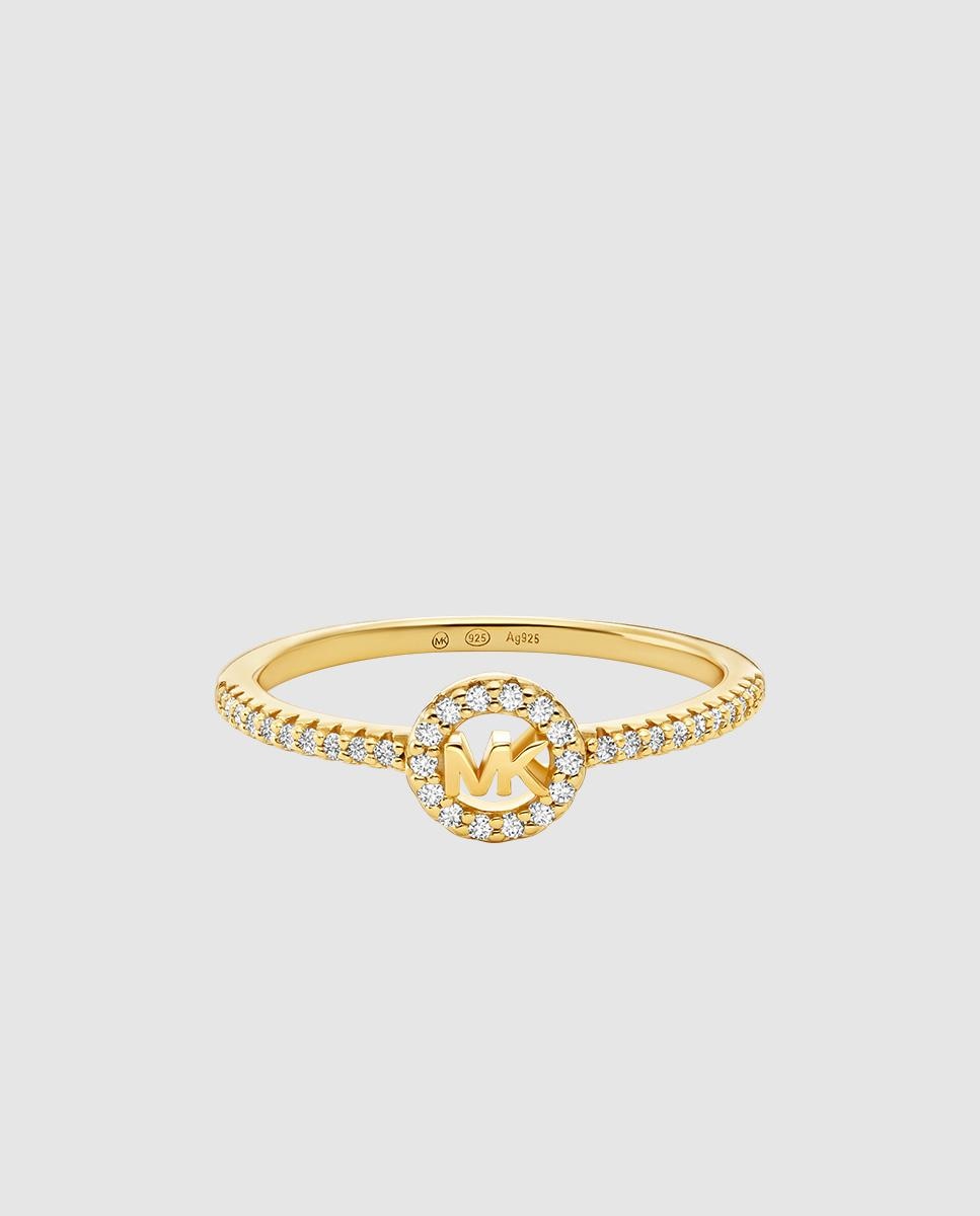Anillo de mujer mkc1829040 con logotipo y cristales de plata de ley - Michael Kors - Cristal Cristal-1