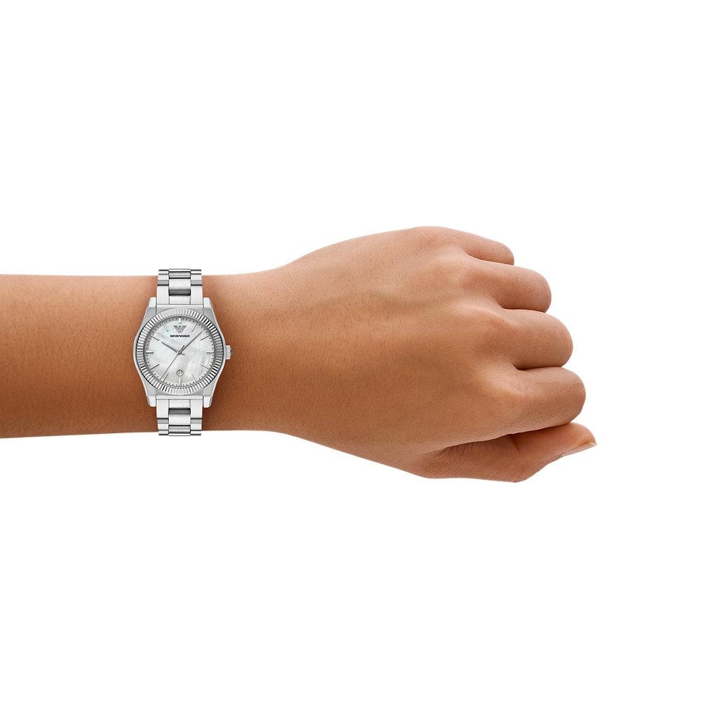 Reloj de mujer ar11723 con fecha - Emporio Armani - Plateado Plateado-4