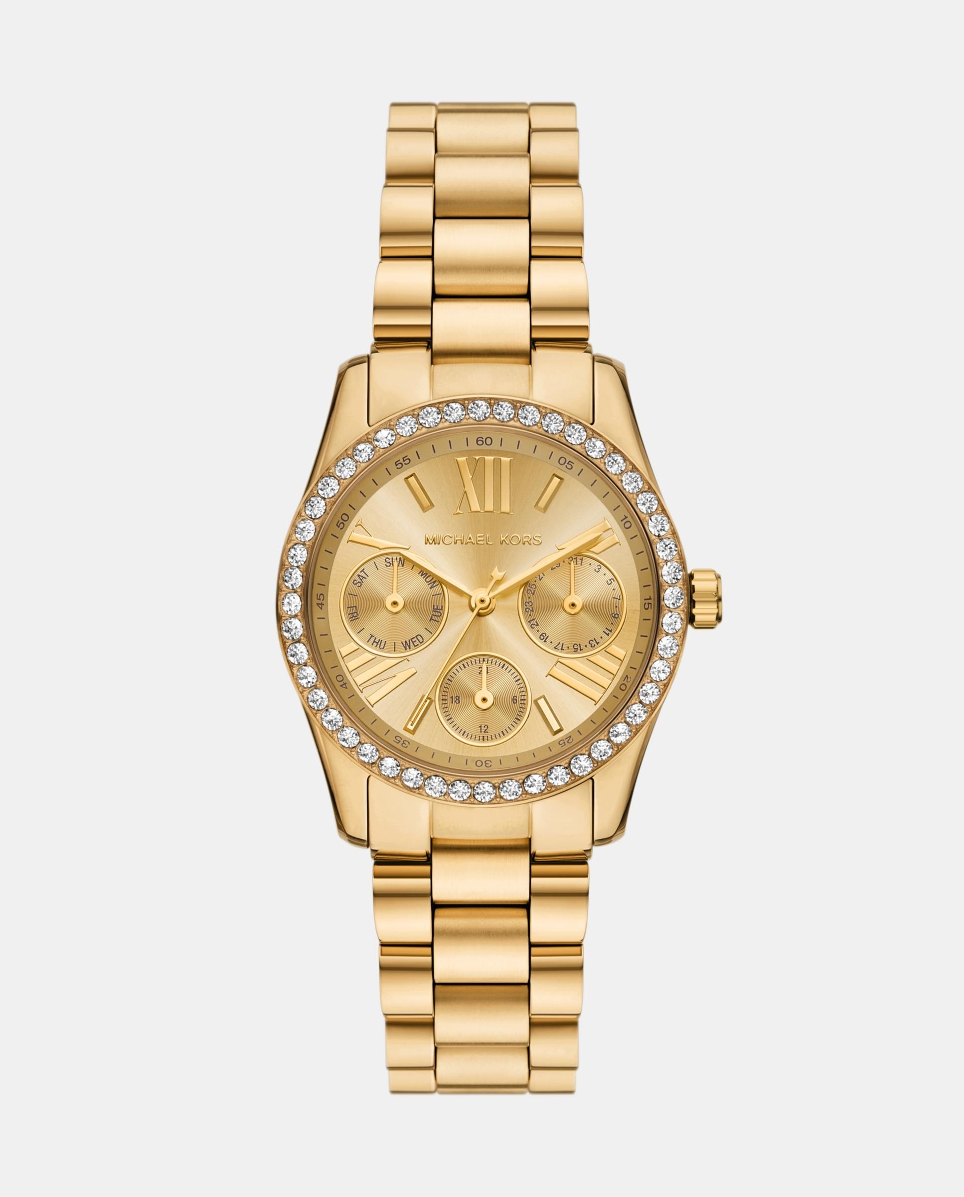 Reloj de mujer multifunción lexington de michael kors de acero inoxidable - Dorado Dorado-1