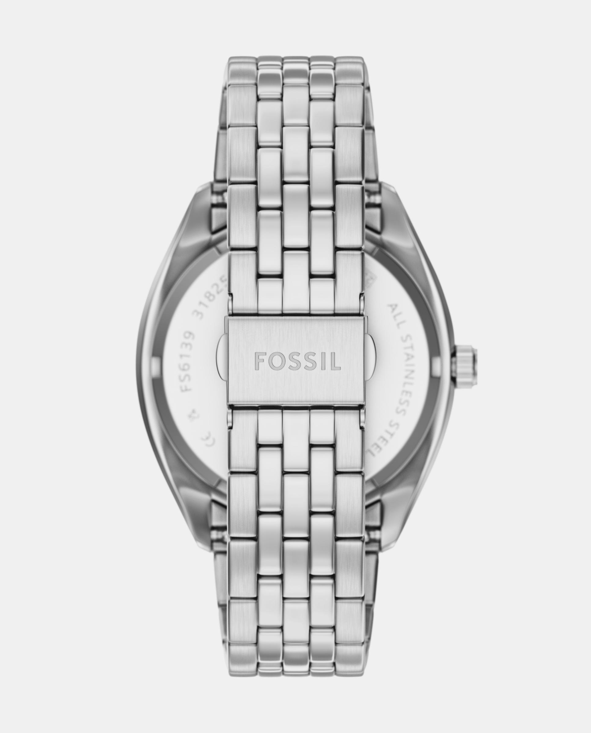 Reloj de hombre fs6139 campbell con fecha - Fossil - Plateado Plateado-2