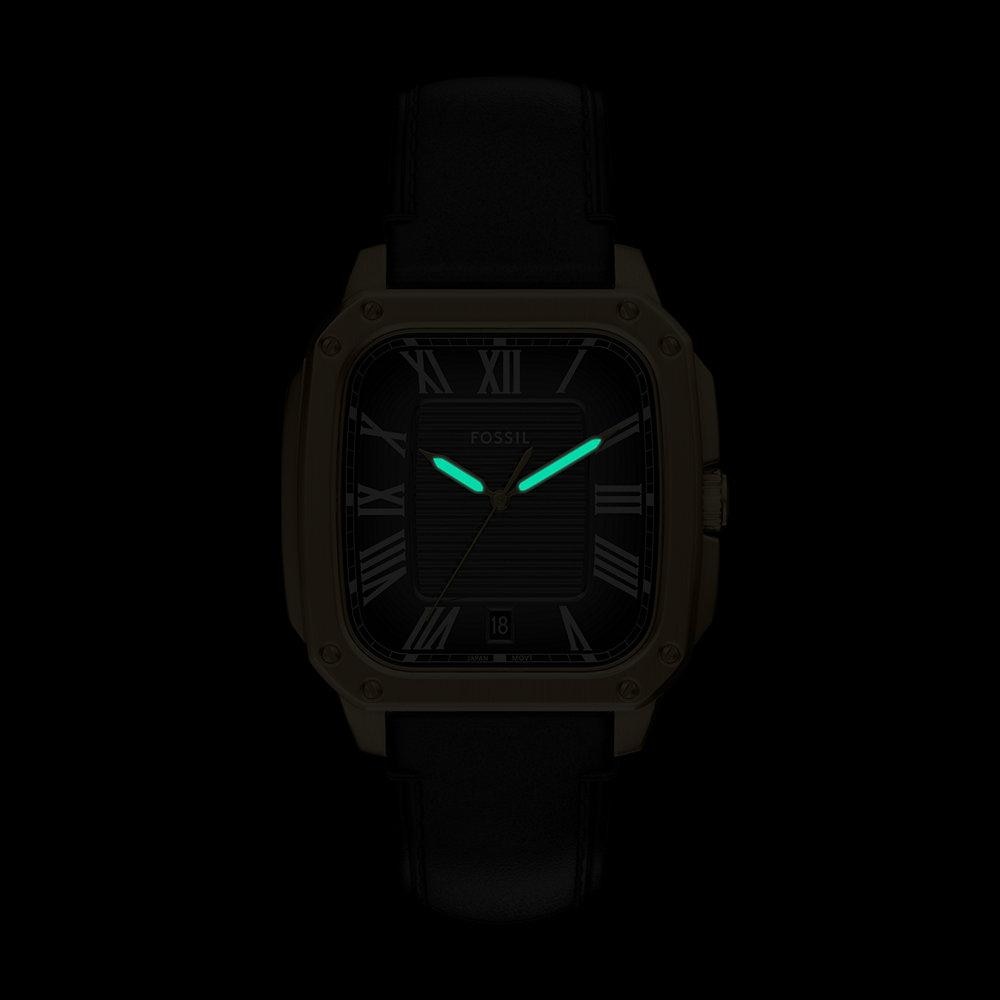 Reloj de hombre crosby fs6151 de piel - Fossil - Negro Negro-5