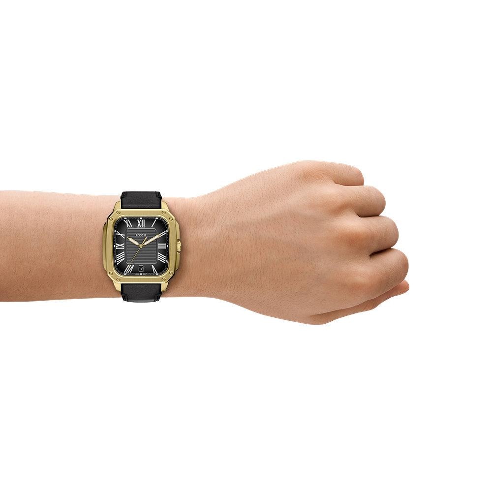 Reloj de hombre crosby fs6151 de piel - Fossil - Negro Negro-7