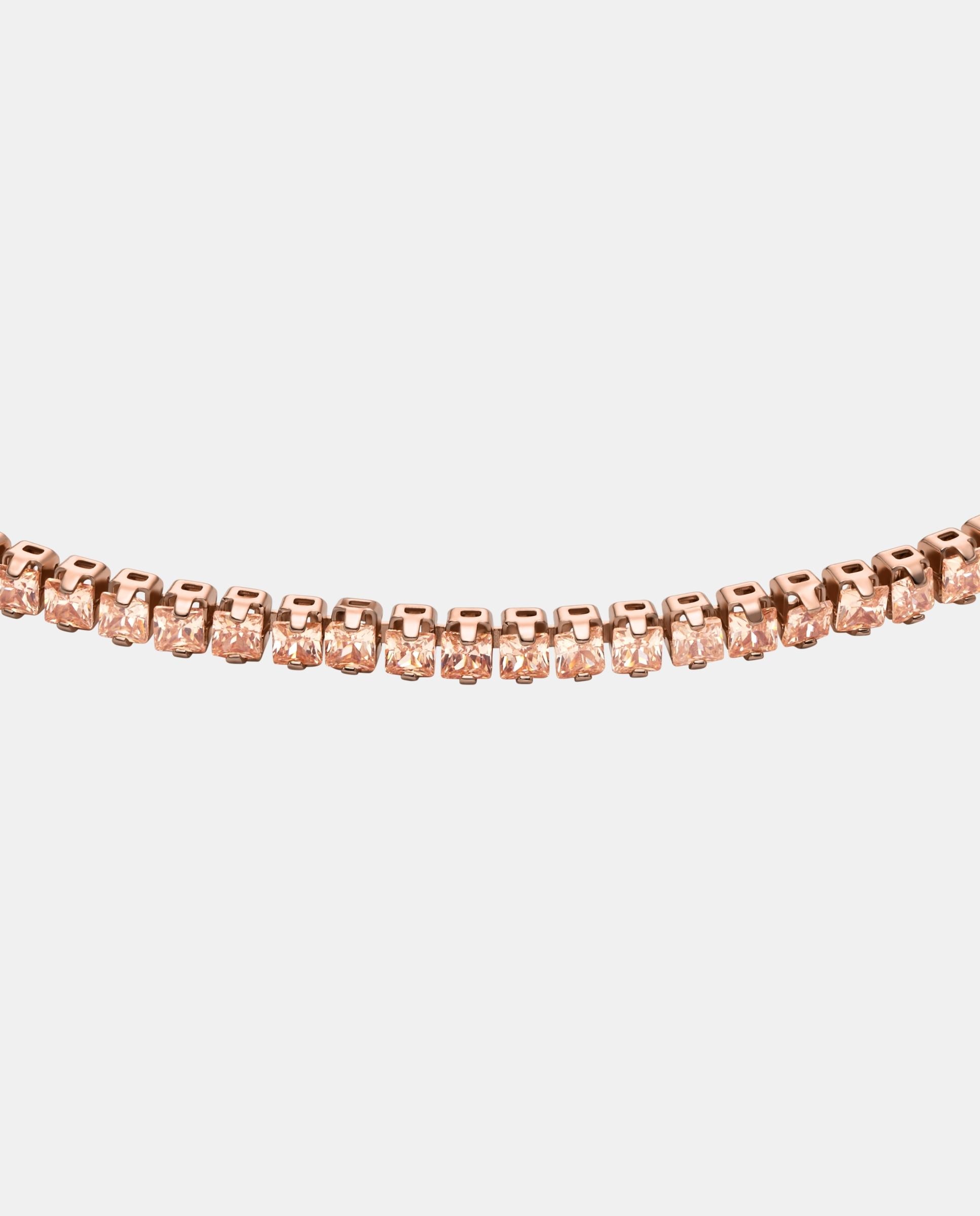 Imagen 2 de Pulsera tennis de mujer ellis ja7294791 de latón y circonita cúbica - Fossil - Dorado Dorado