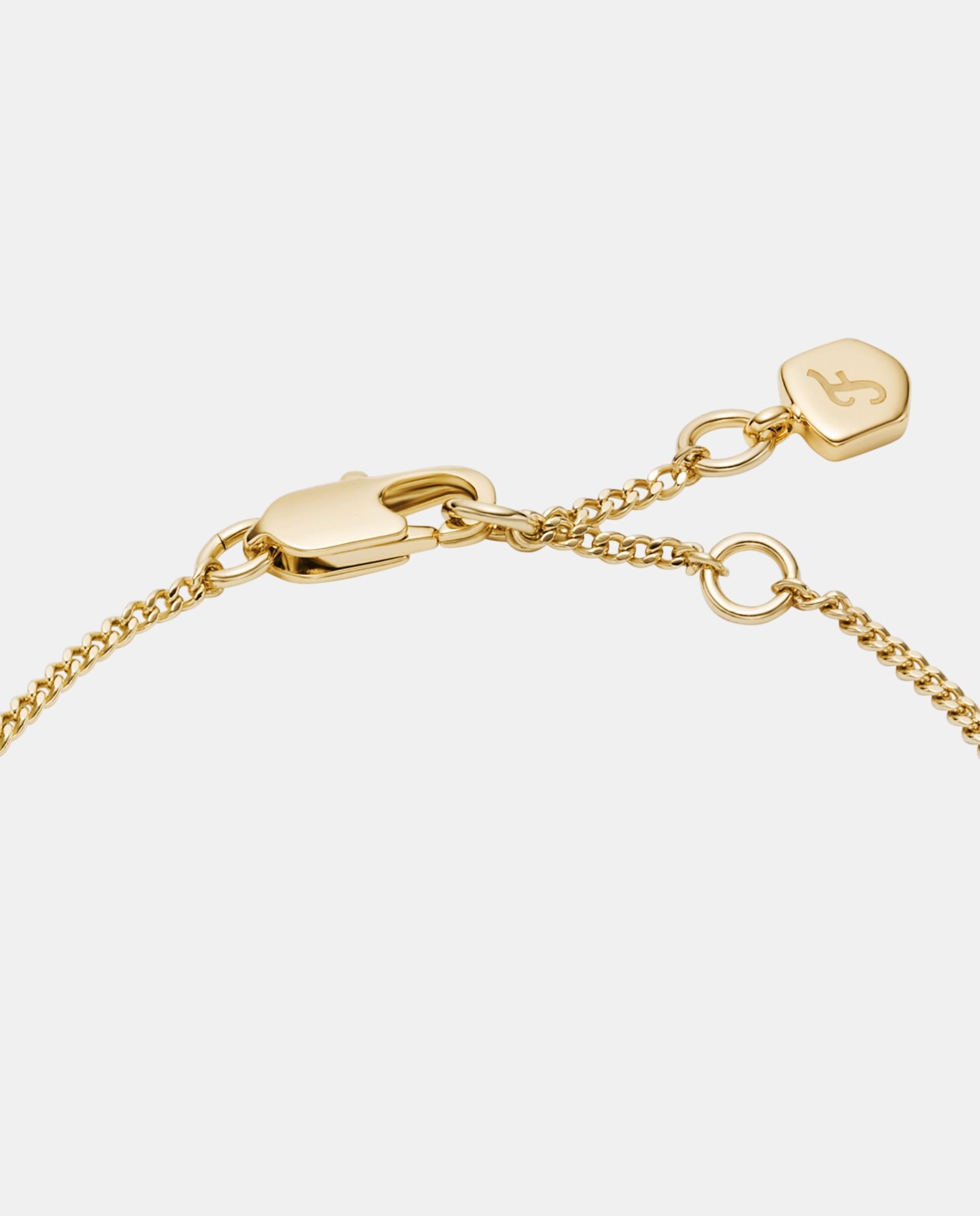 Imagen 3 de Pulsera de cadena de mujer ellis ja7296710 de latón y circonita cúbica - Fossil - Cristal Cristal