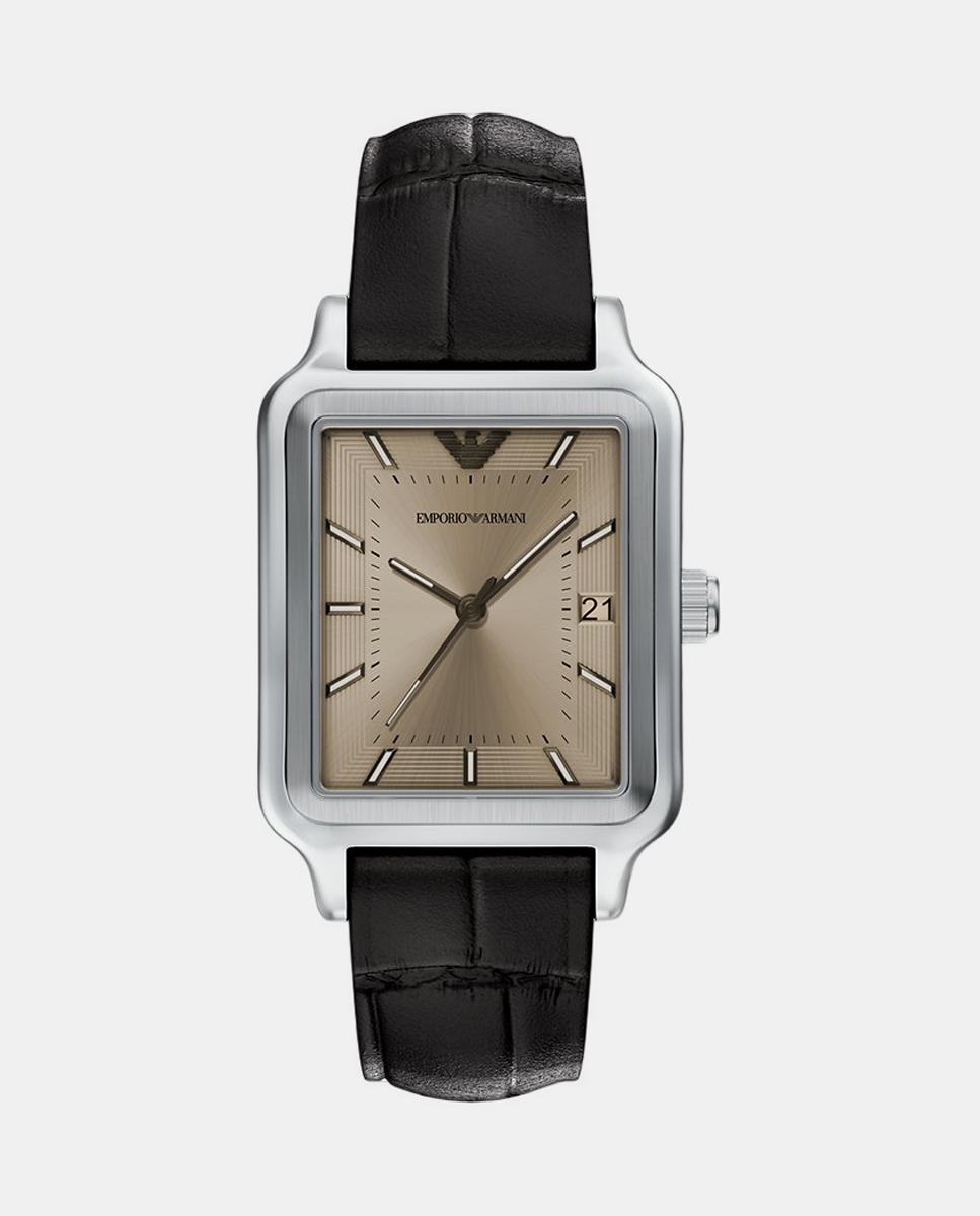 Reloj de hombre ar11756 de piel con cierre de hebilla - Emporio Armani - Marrón oscuro Marrón oscuro-1