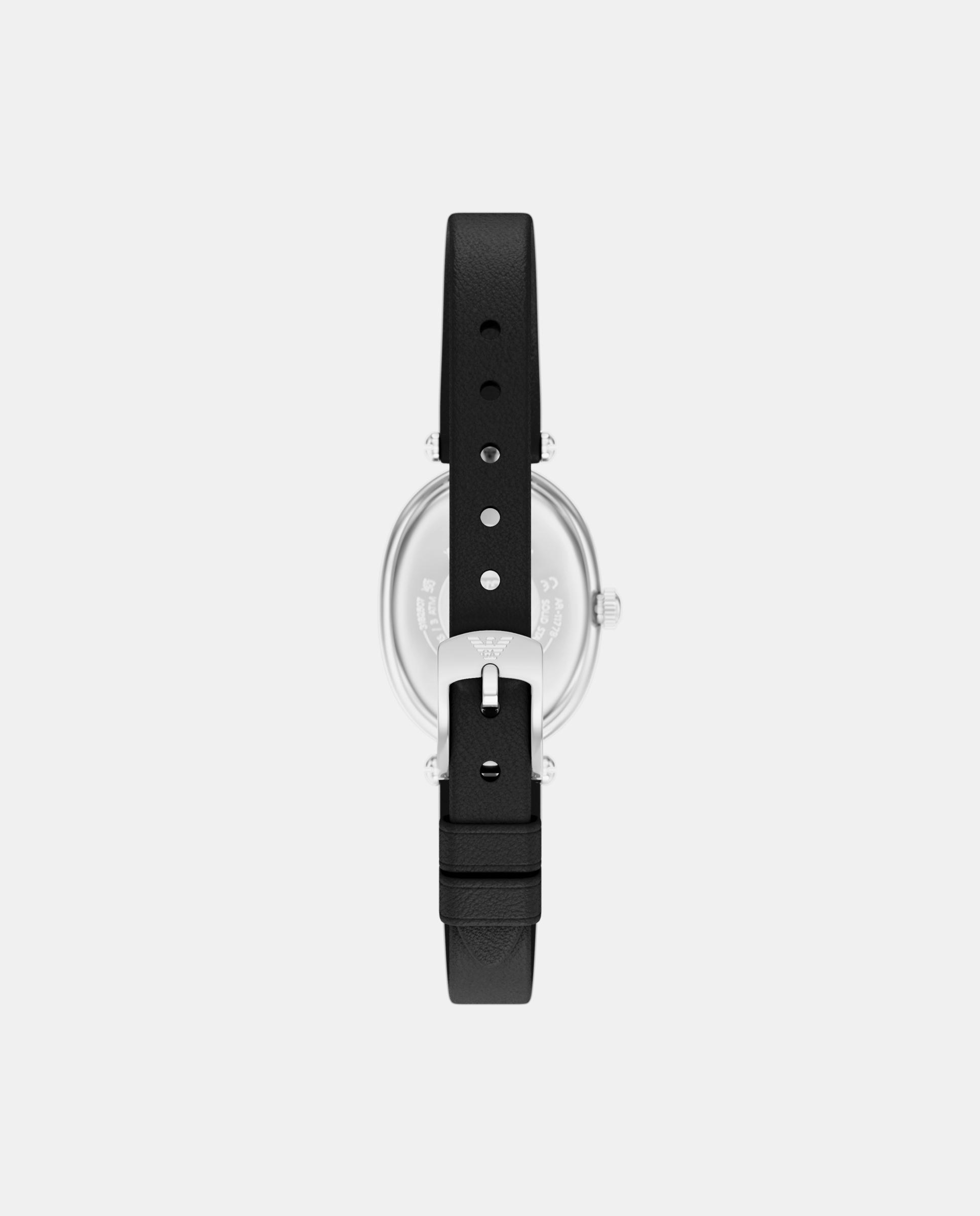 Reloj de mujer sinfonia ar11778 con correa de piel - Emporio Armani - Plateado Plateado-2