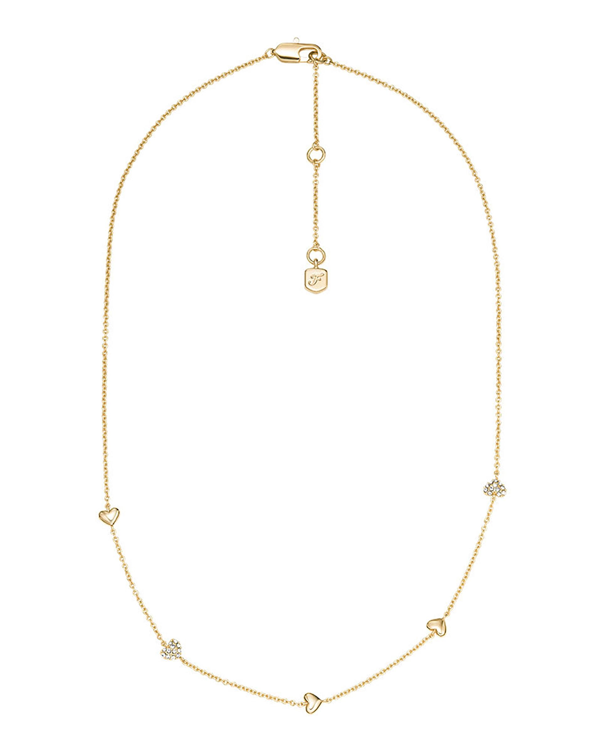 Collar de secciones de mujer sutton heartbeat de fossil ja7298710 - Dorado Dorado-1