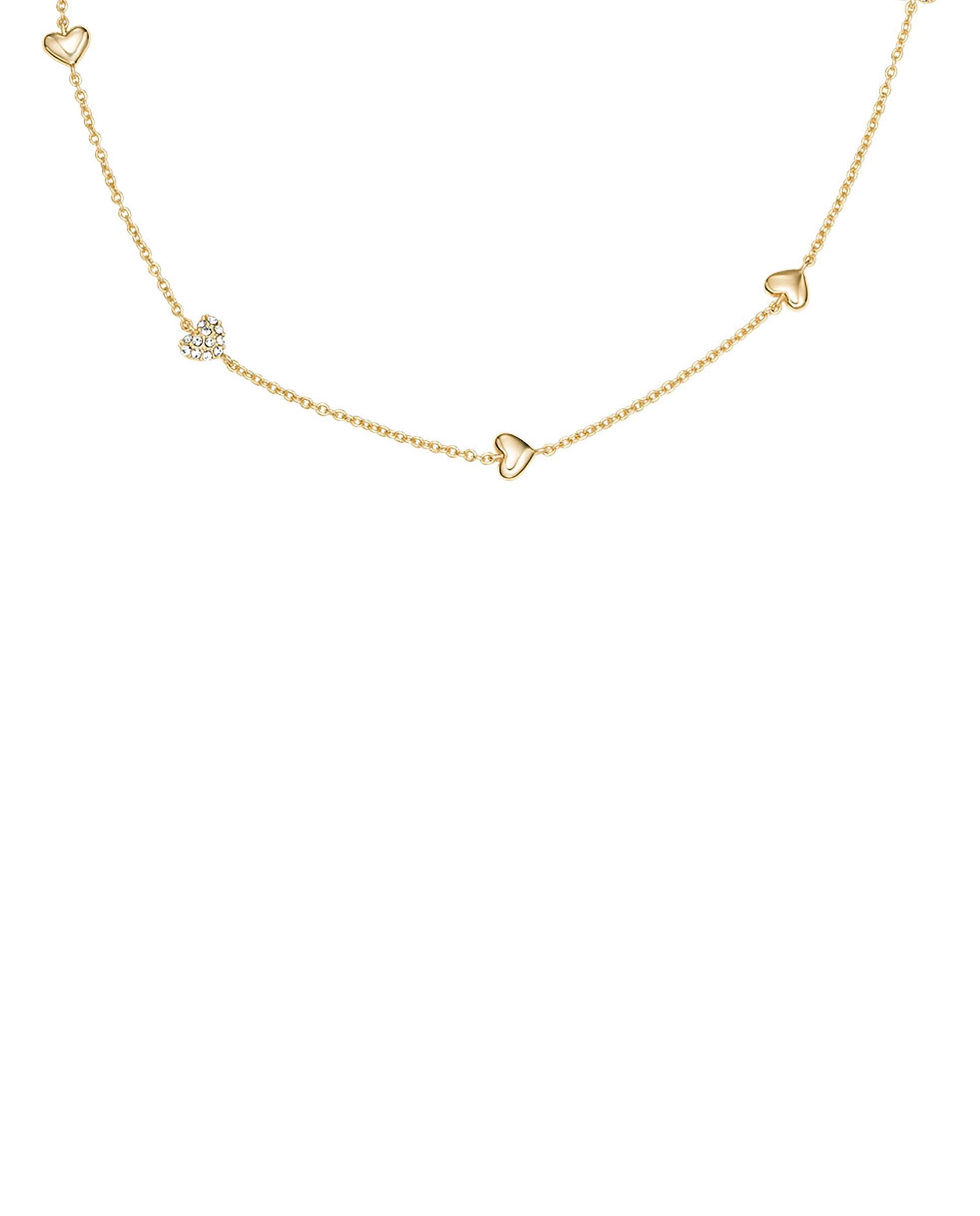 Collar de secciones de mujer sutton heartbeat de fossil ja7298710 - Dorado Dorado-2