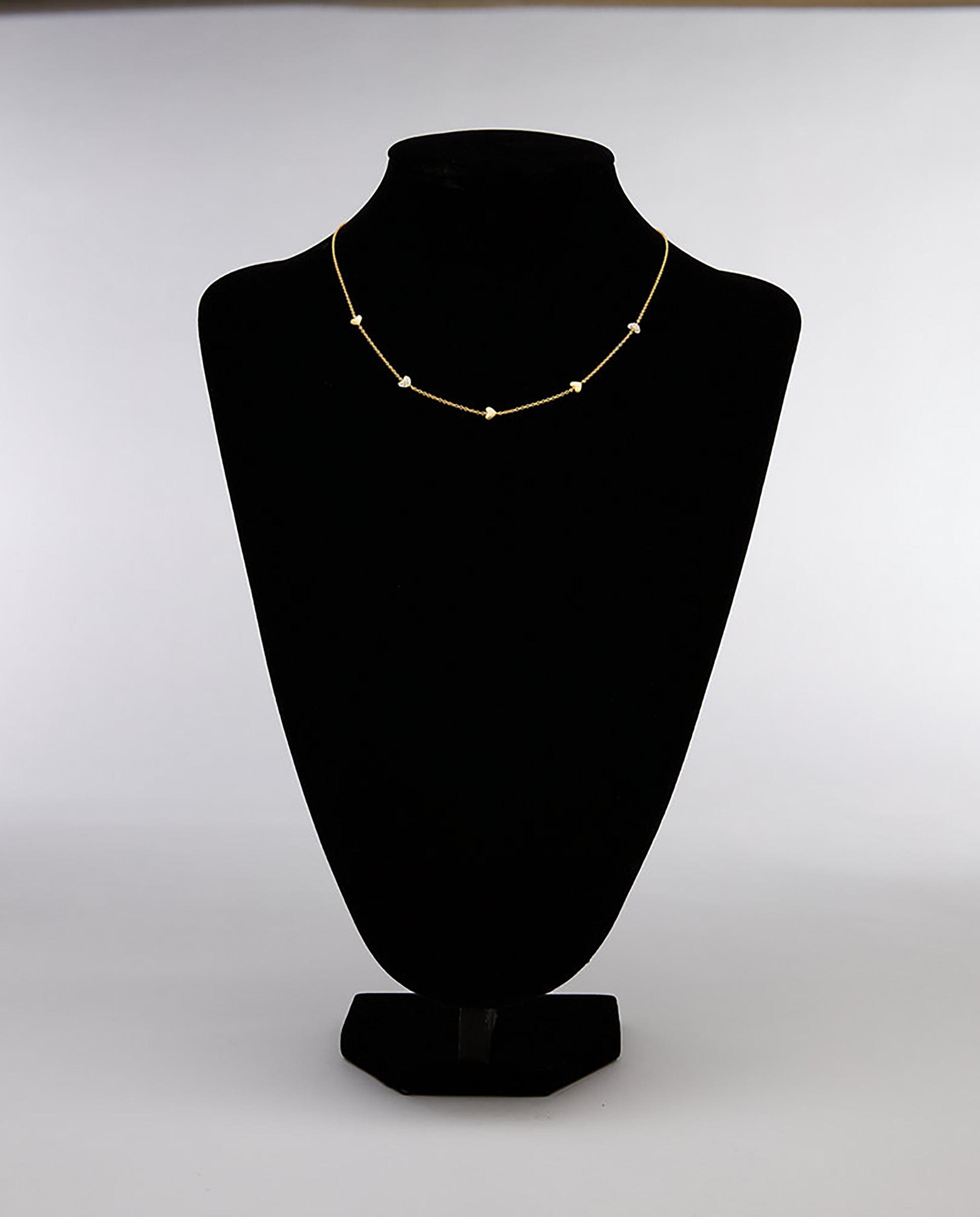 Collar de secciones de mujer sutton heartbeat de fossil ja7298710 - Dorado Dorado-5