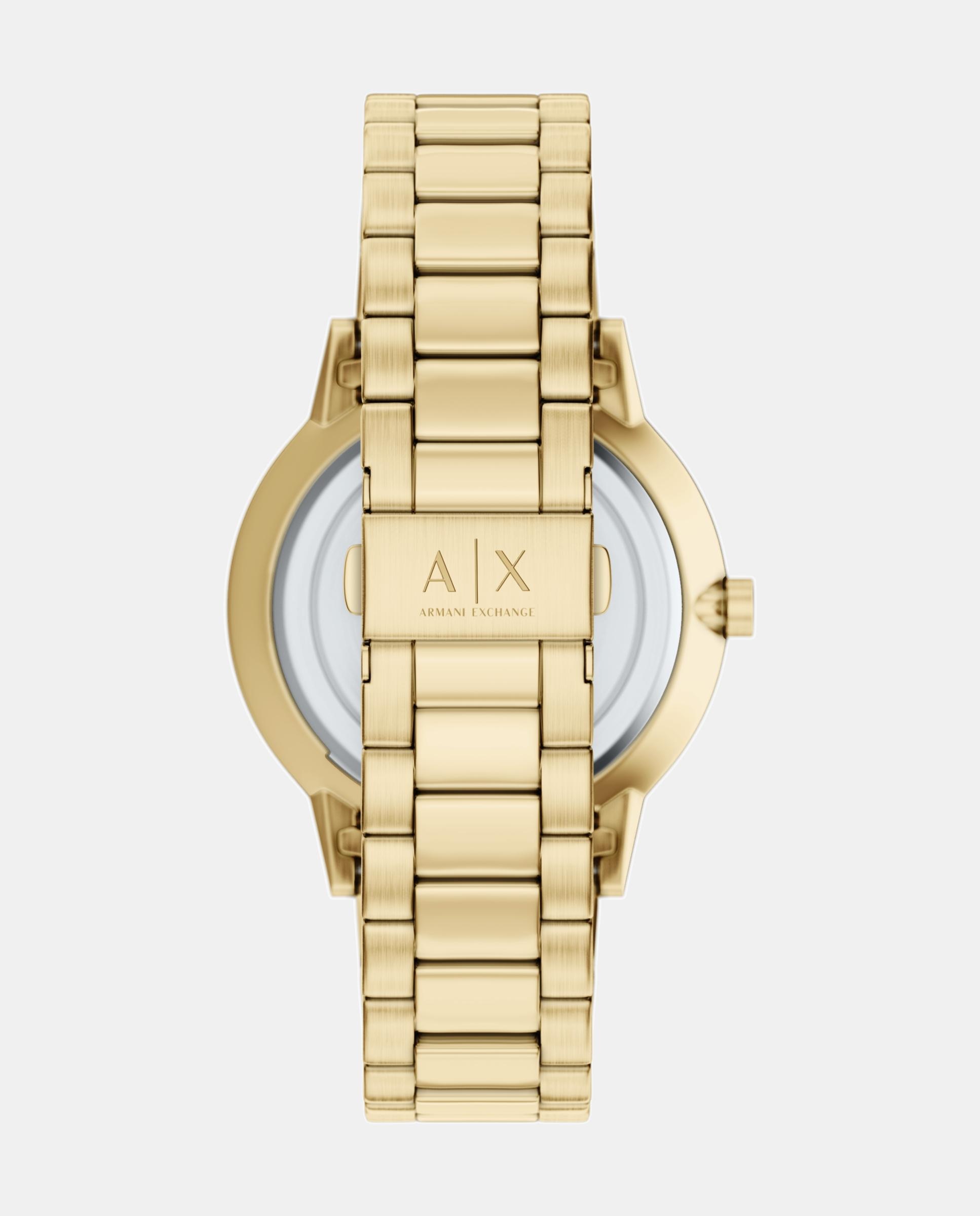 Imagen 2 de Reloj de hombre de armani exchange de acero inoxidable con tres agujas - Dorado Dorado
