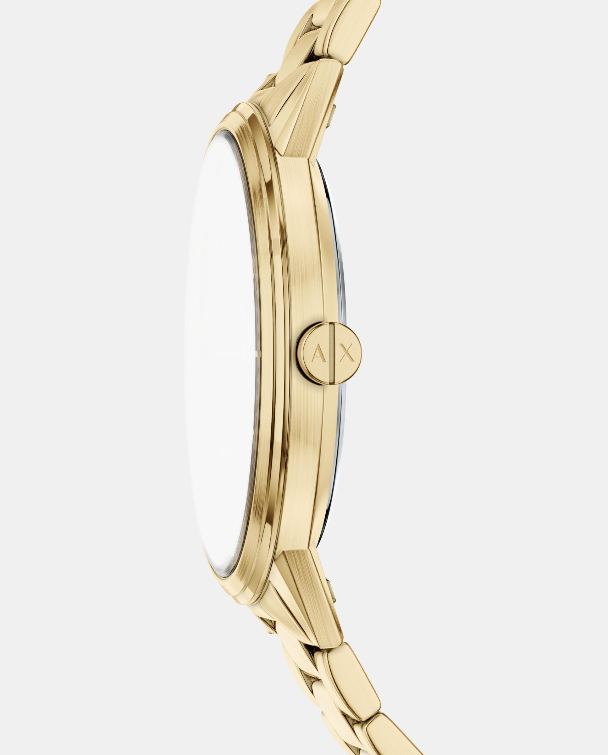 Imagen 3 de Reloj de hombre de armani exchange de acero inoxidable con tres agujas - Dorado Dorado