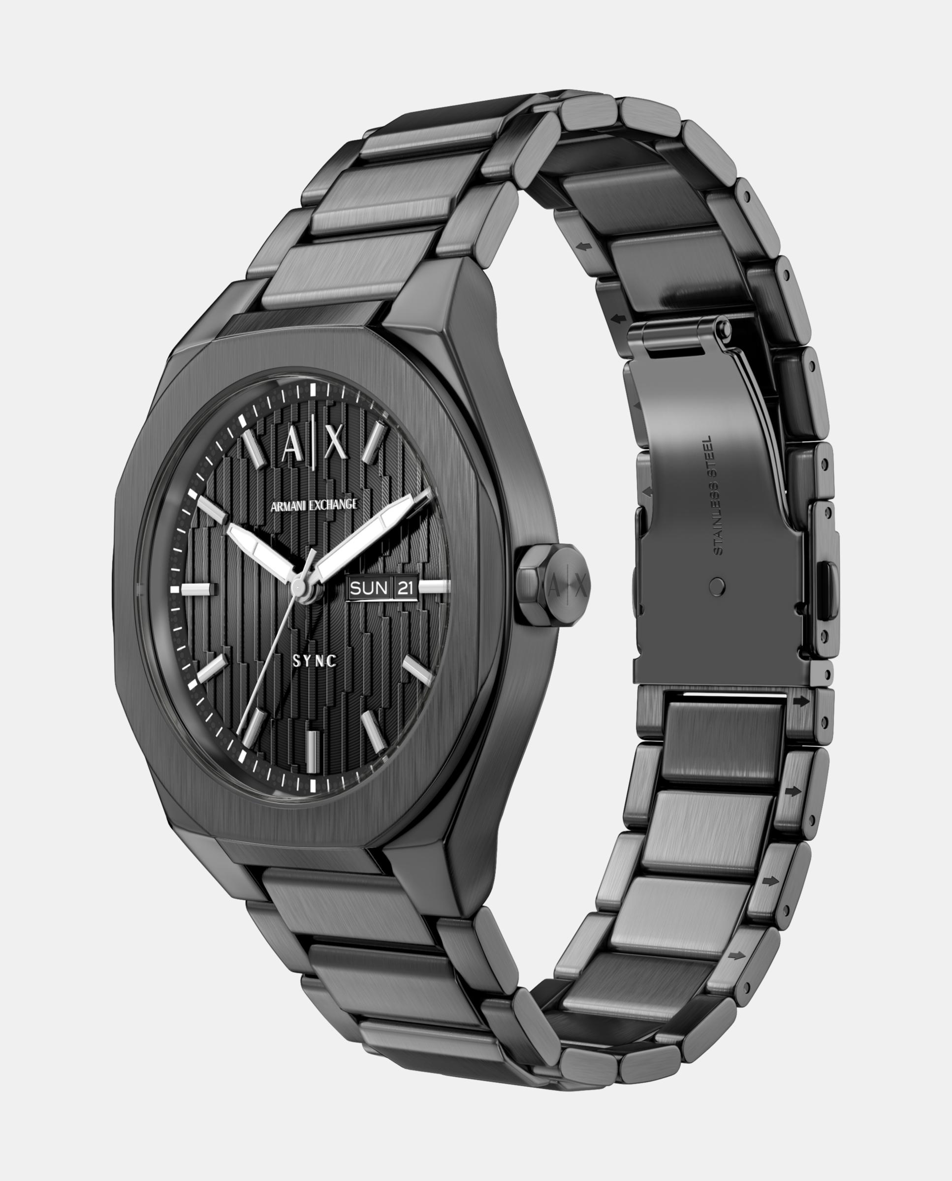 Imagen 4 de Reloj de hombre de armani exchange de acero inoxidable con tres agujas - Bronce Bronce