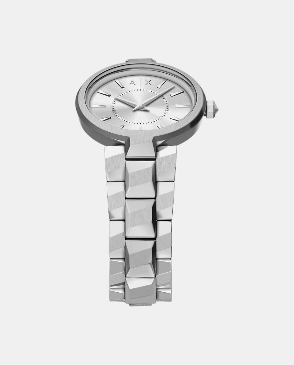 Reloj de mujer armani exchange de dos agujas de acero inoxidable - Plateado Plateado-4