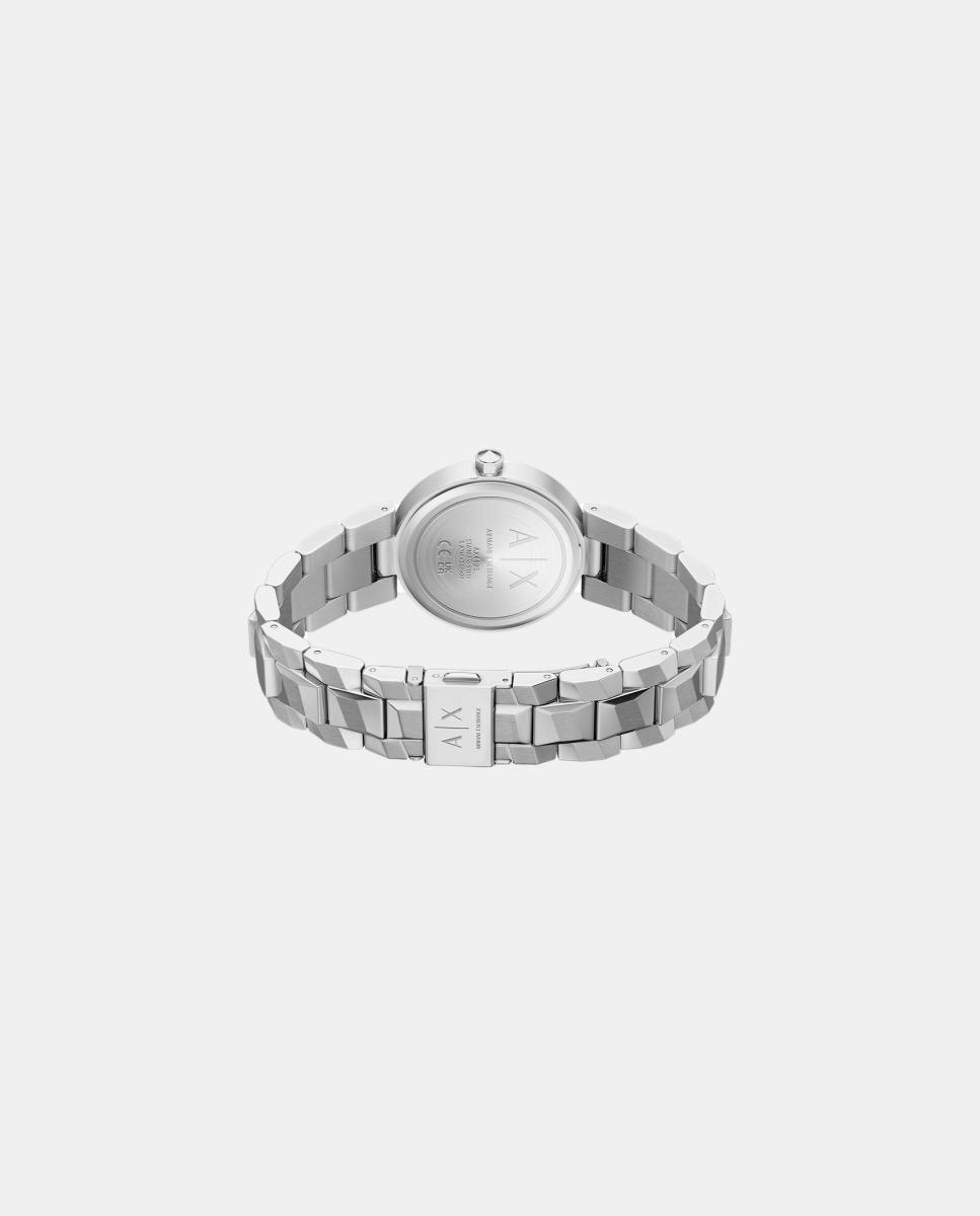 Reloj de mujer armani exchange de dos agujas de acero inoxidable - Plateado Plateado-5