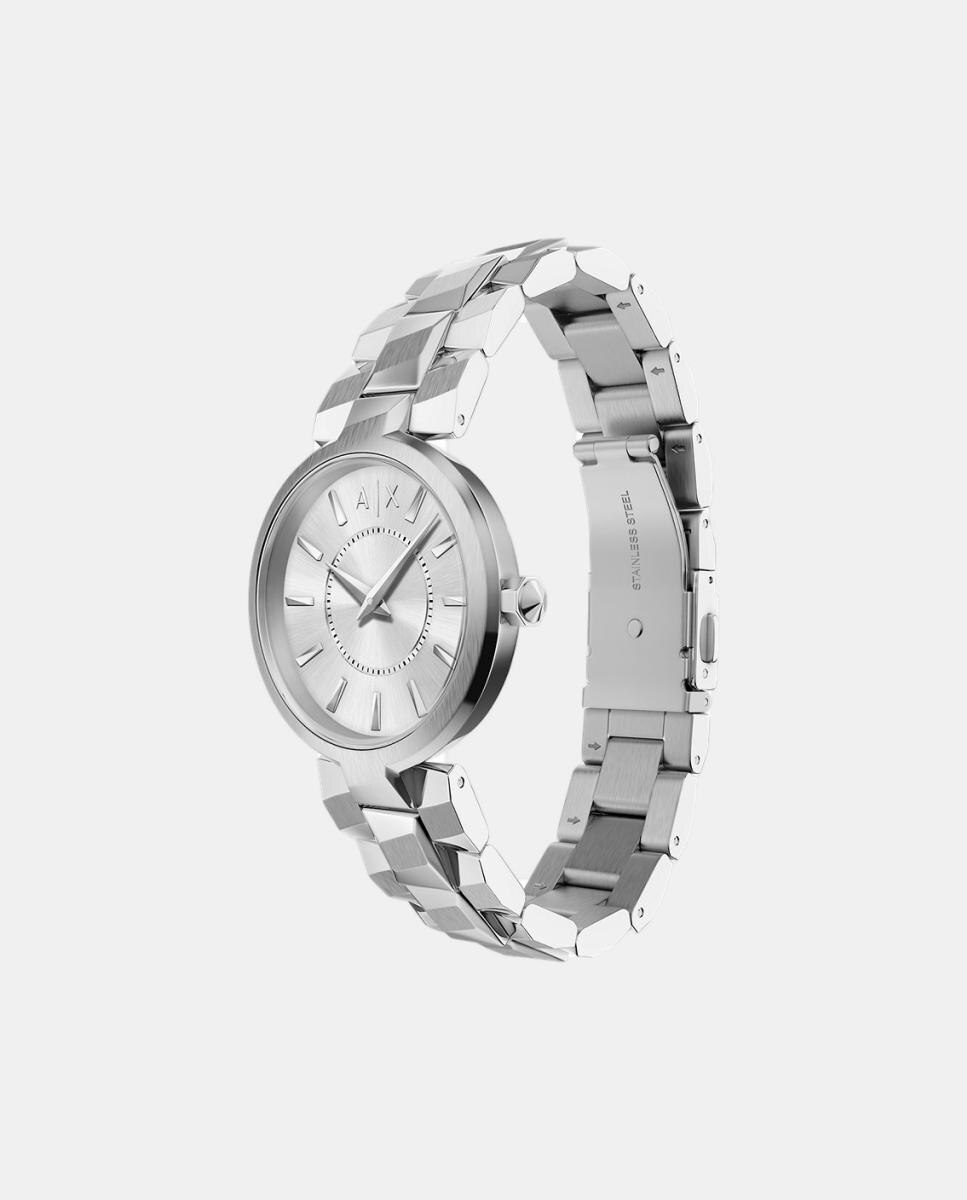 Reloj de mujer armani exchange de dos agujas de acero inoxidable - Plateado Plateado-6