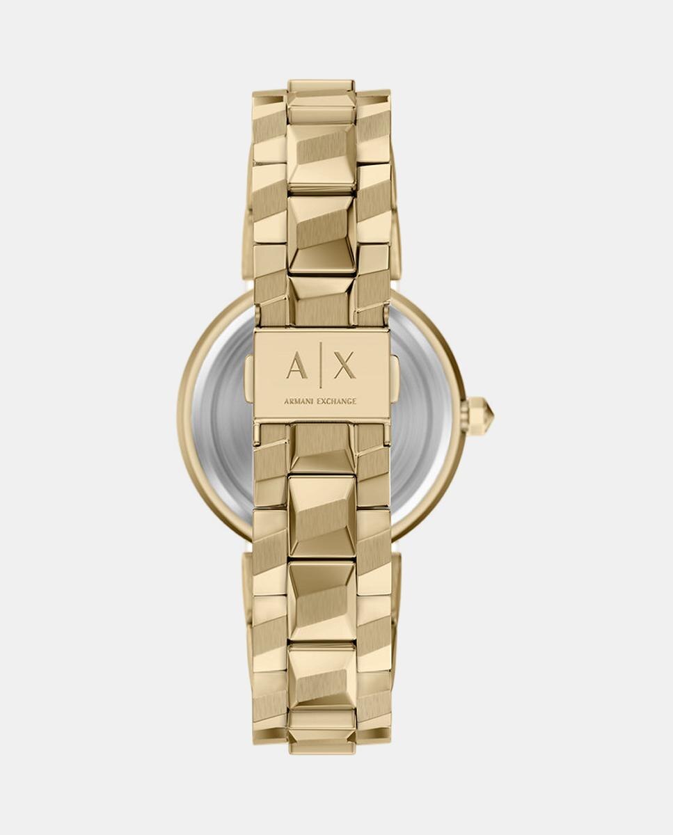Reloj de mujer armani exchange de dos agujas de acero inoxidable - Dorado Dorado-2