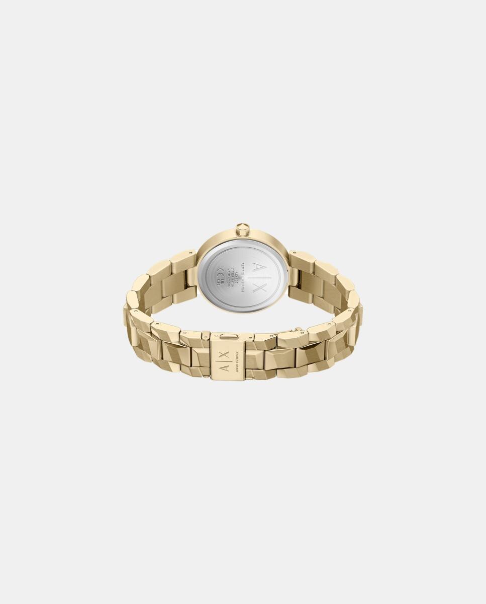 Reloj de mujer armani exchange de dos agujas de acero inoxidable - Dorado Dorado-5