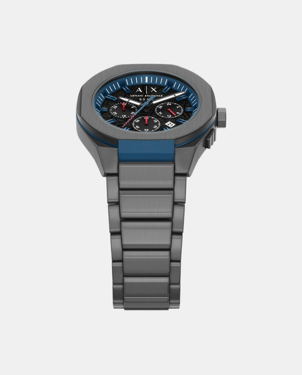 Imagen 4 de Reloj de hombre sync armani exchange de acero inoxidable con cronógrafo - Dorado Dorado