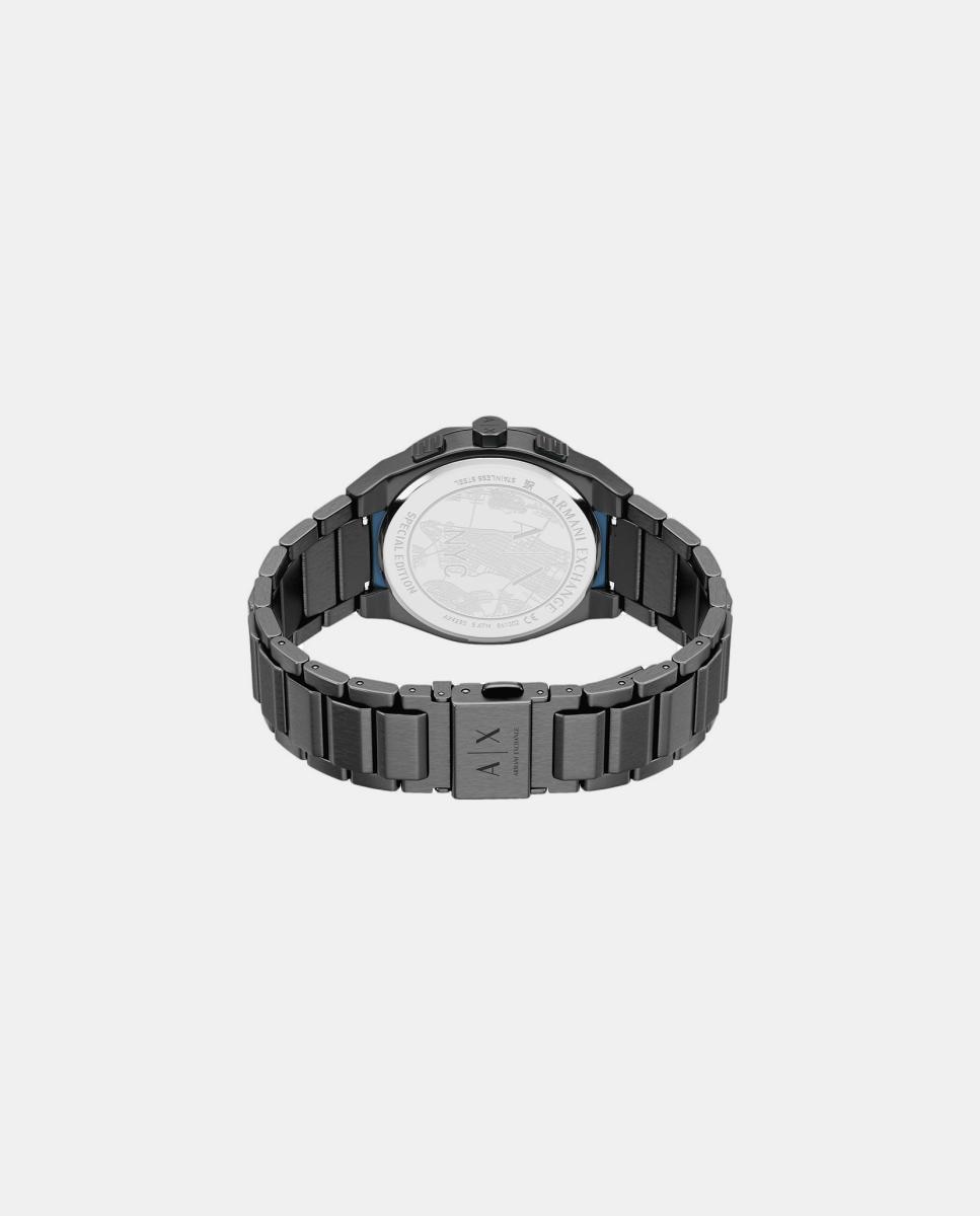 Imagen 5 de Reloj de hombre sync armani exchange de acero inoxidable con cronógrafo - Dorado Dorado