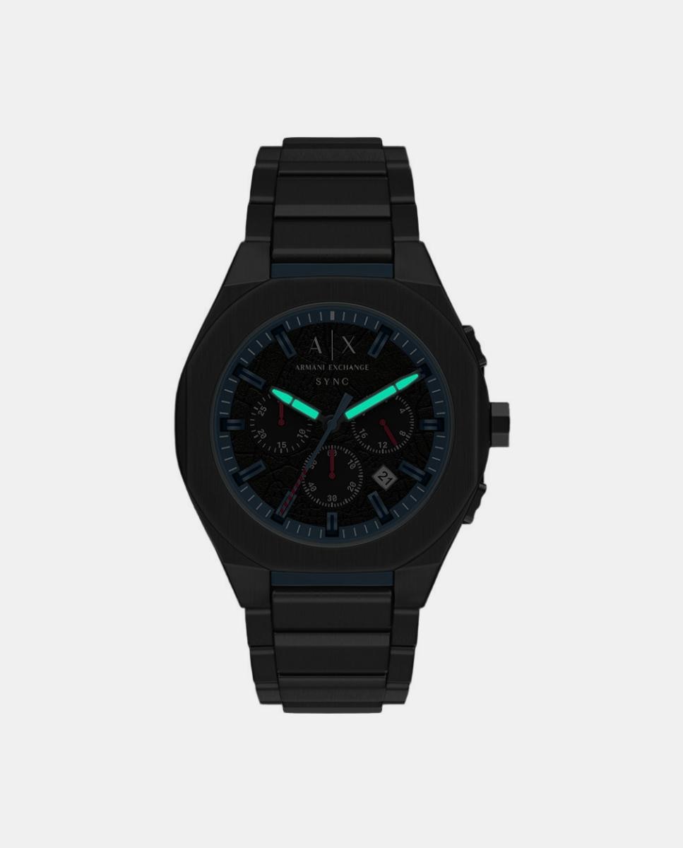 Imagen 6 de Reloj de hombre sync armani exchange de acero inoxidable con cronógrafo - Dorado Dorado