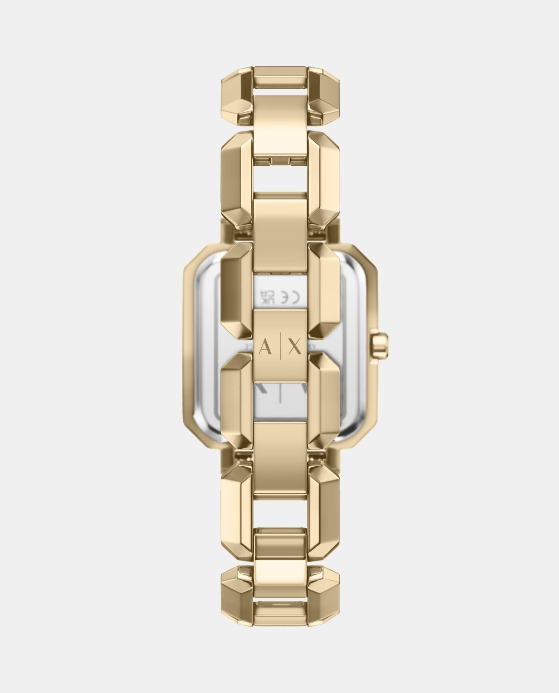 Reloj de mujer de armani exchange de acero inoxidable con tres agujas - Dorado Dorado-2