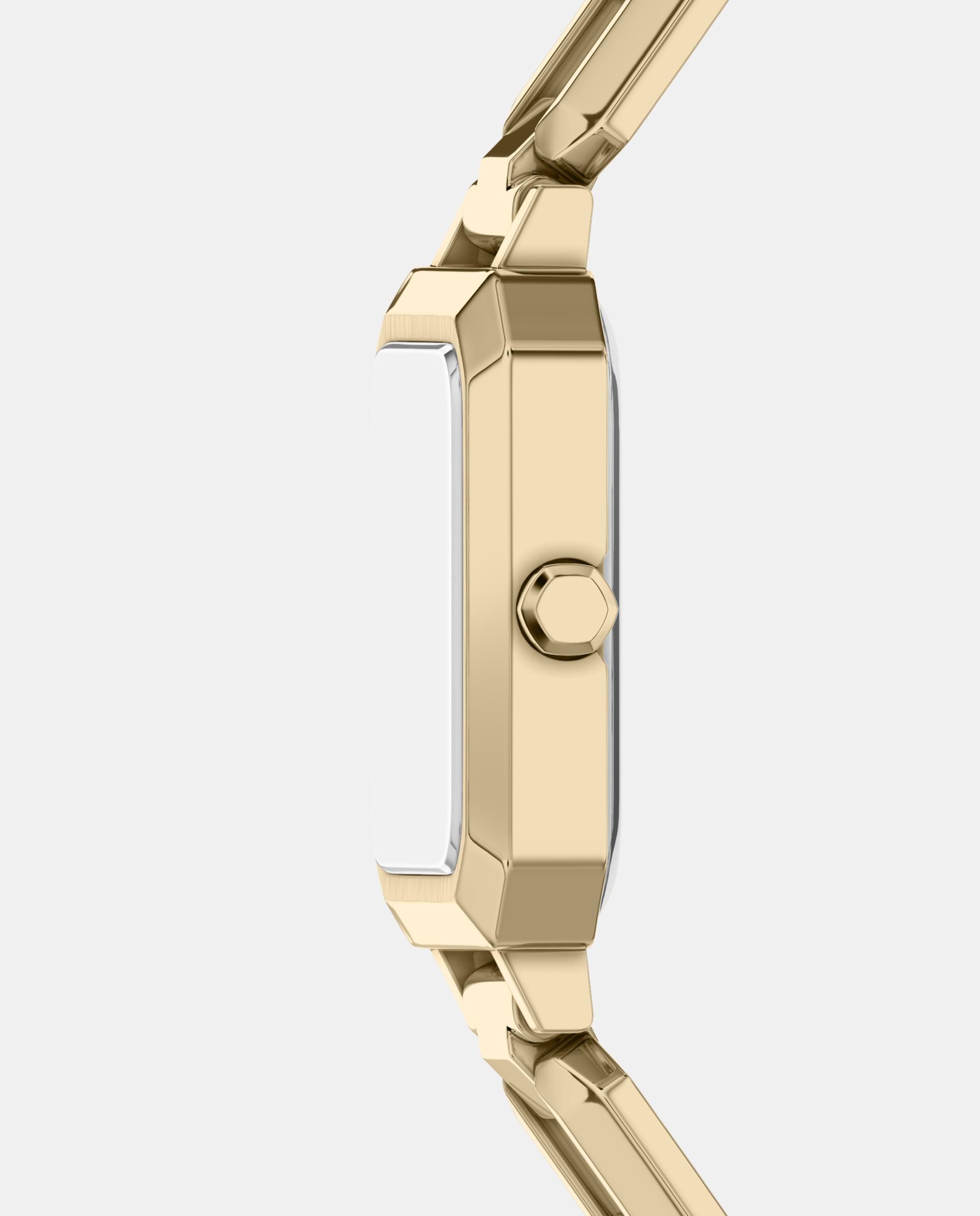 Reloj de mujer de armani exchange de acero inoxidable con tres agujas - Dorado Dorado-3