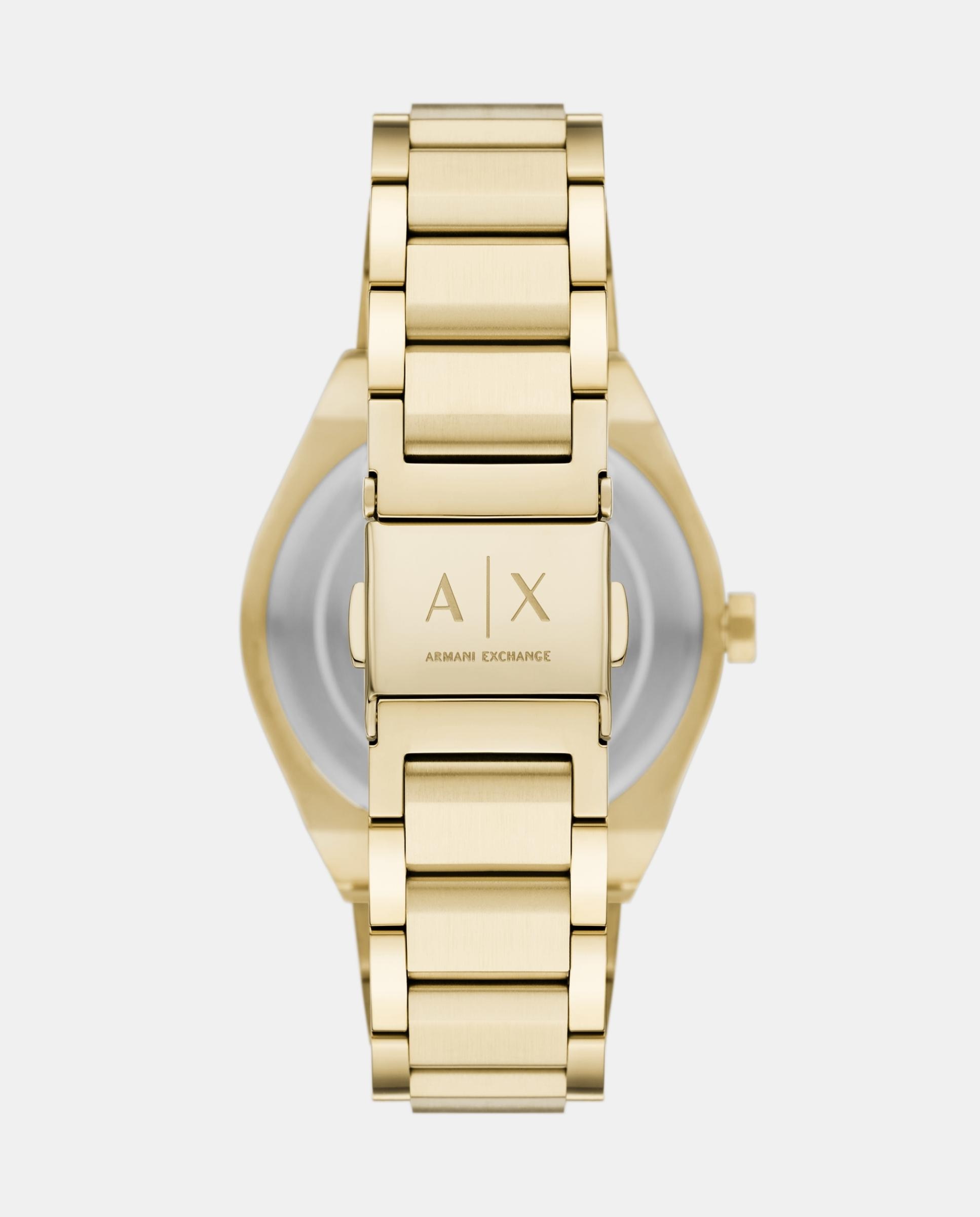Reloj de mujer de armani exchange de acero inoxidable con tres agujas - Dorado Dorado-2