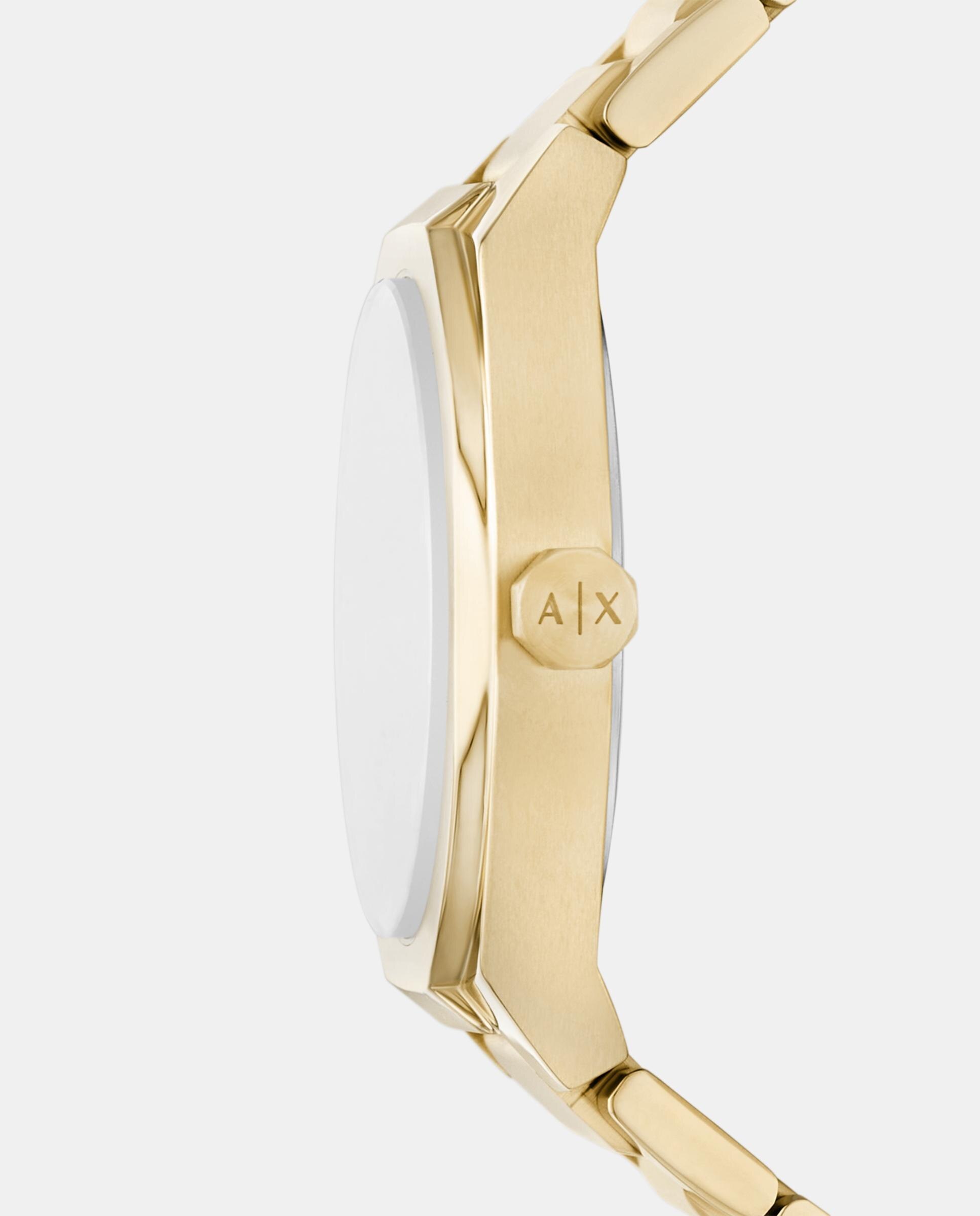 Reloj de mujer de armani exchange de acero inoxidable con tres agujas - Dorado Dorado-3