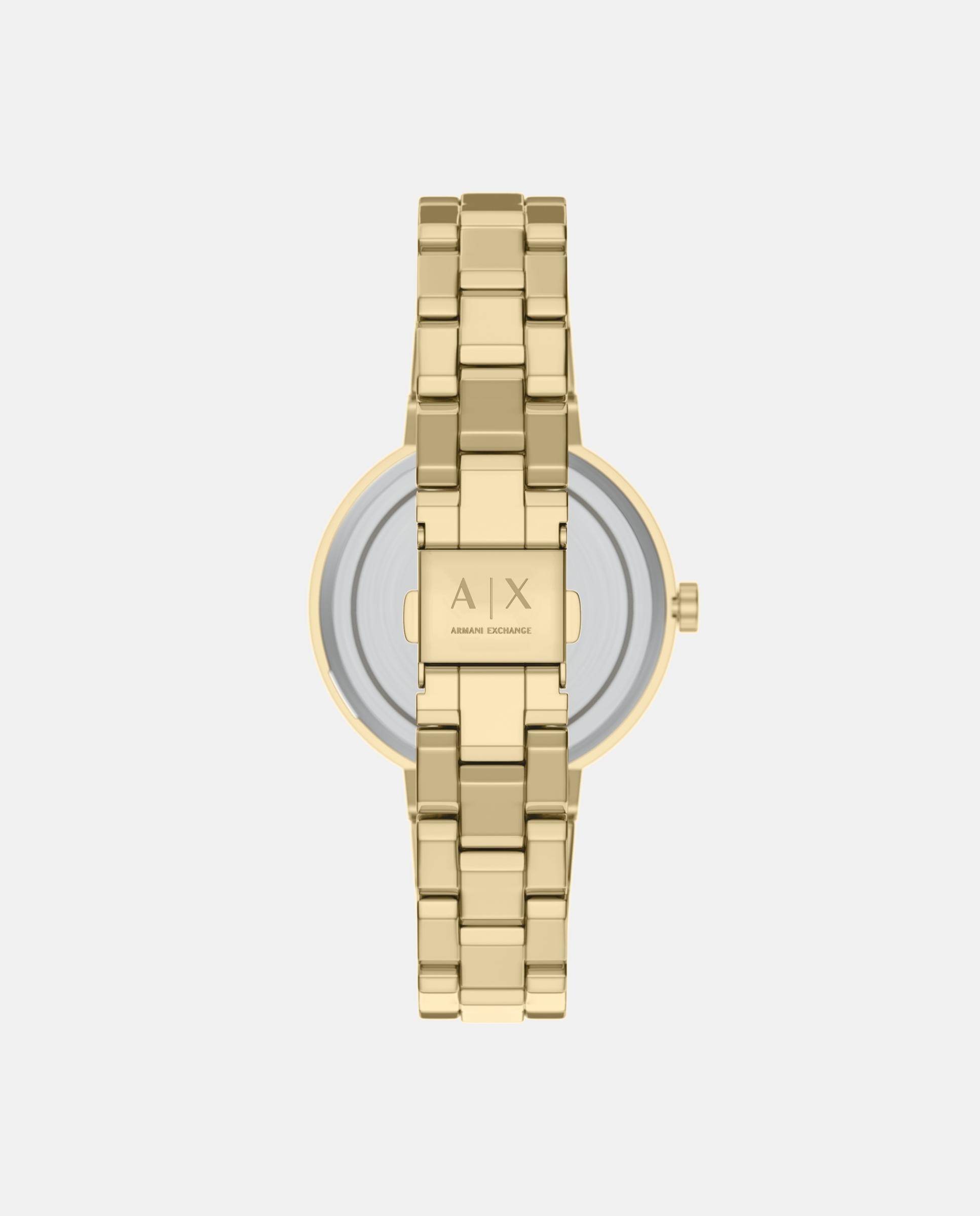 Reloj de mujer ax7177set de acero inoxidable - Armani Exchange - Dorado Dorado-2