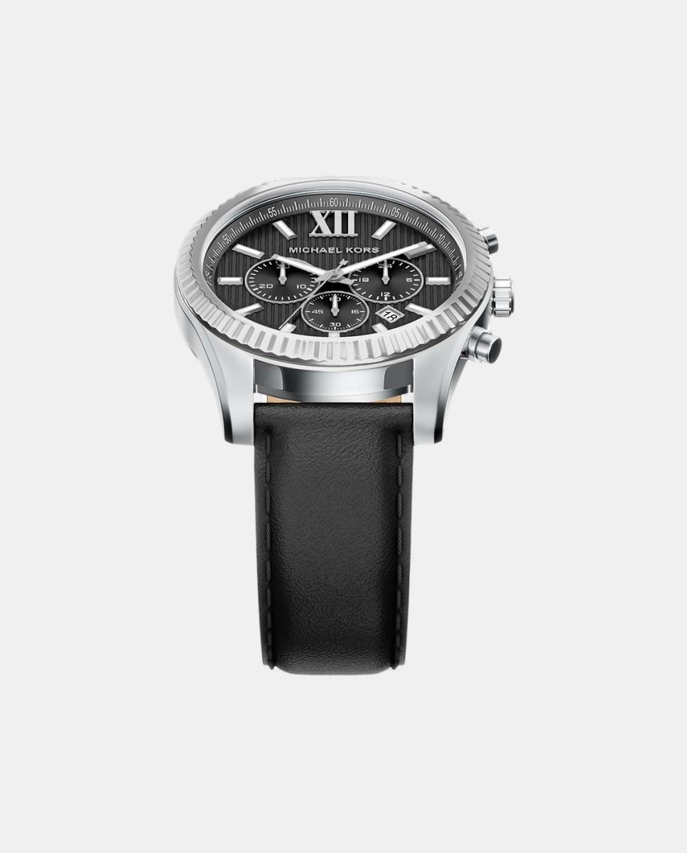 Imagen 4 de Reloj de hombre lexington mk9256 de piel - Michael Kors - Negro Negro