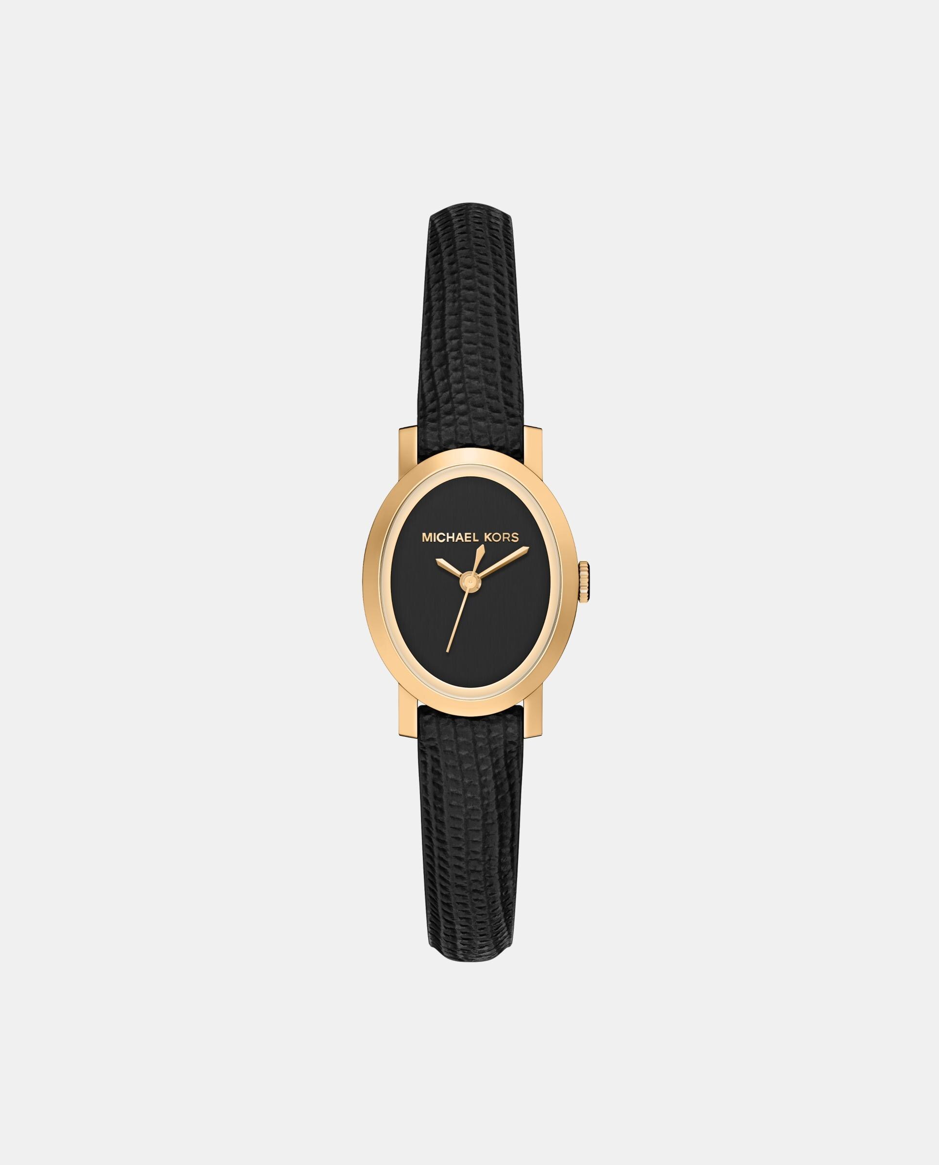Imagen 0 de Reloj de mujer maude de michael kors de piel con tres agujas Dorado