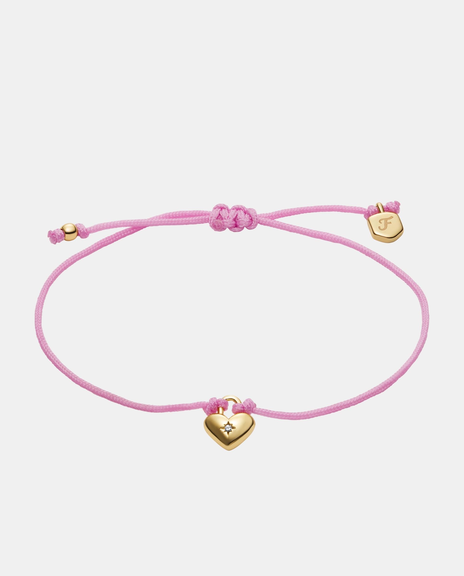 Imagen 1 de Pulsera de mujer sutton ja7314710 de latón y cierre deslizante - Fossil - Rosa Rosa