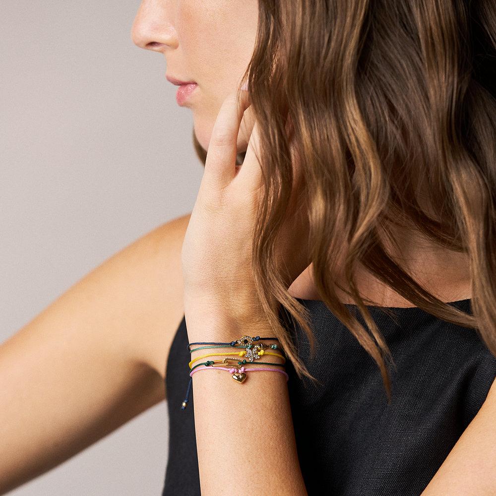 Imagen 4 de Pulsera de mujer sutton ja7314710 de latón y cierre deslizante - Fossil - Rosa Rosa