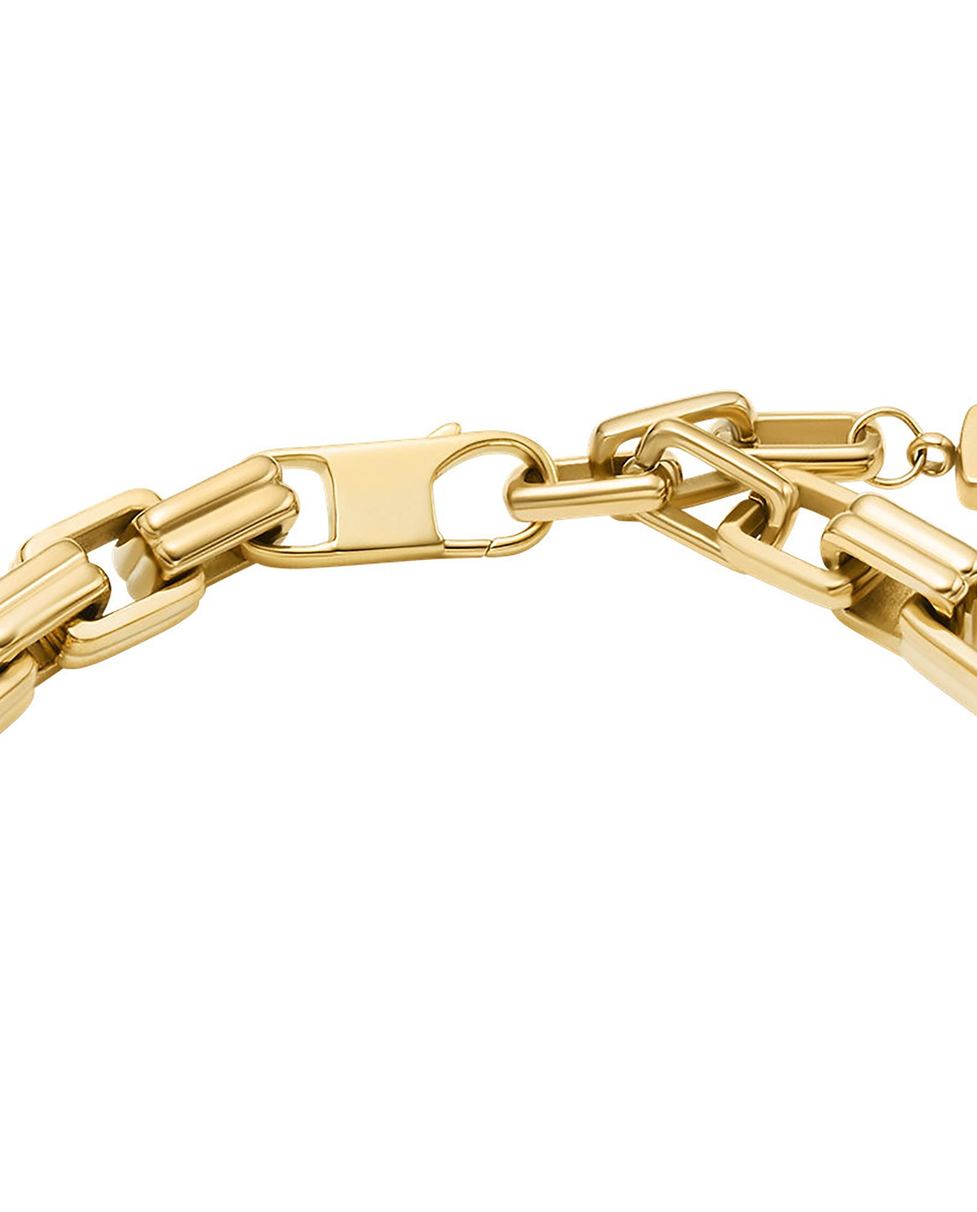 Pulsera de cadena de mujer raquel bold chains de acero inoxidable - Fossil - Dorado Dorado-3