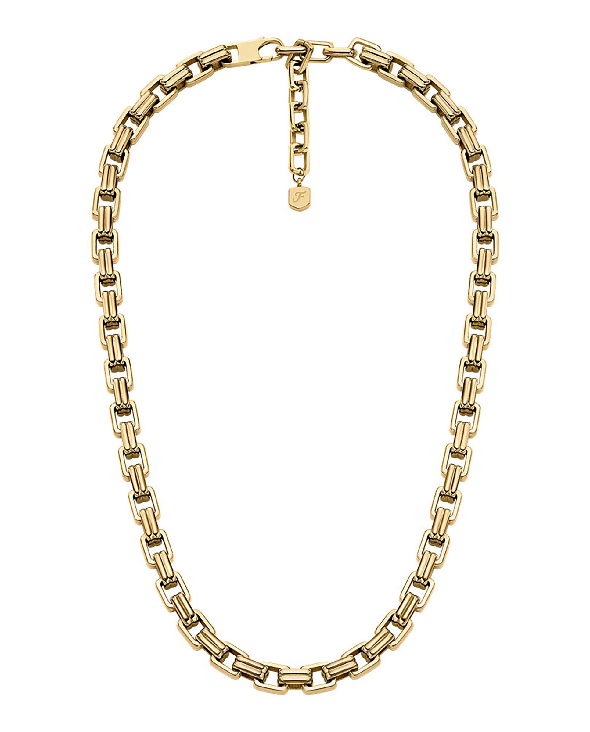 Collar de cadena de mujer raquel bold chains de acero inoxidable jf04954710 - Fossil - Dorado Dorado-1