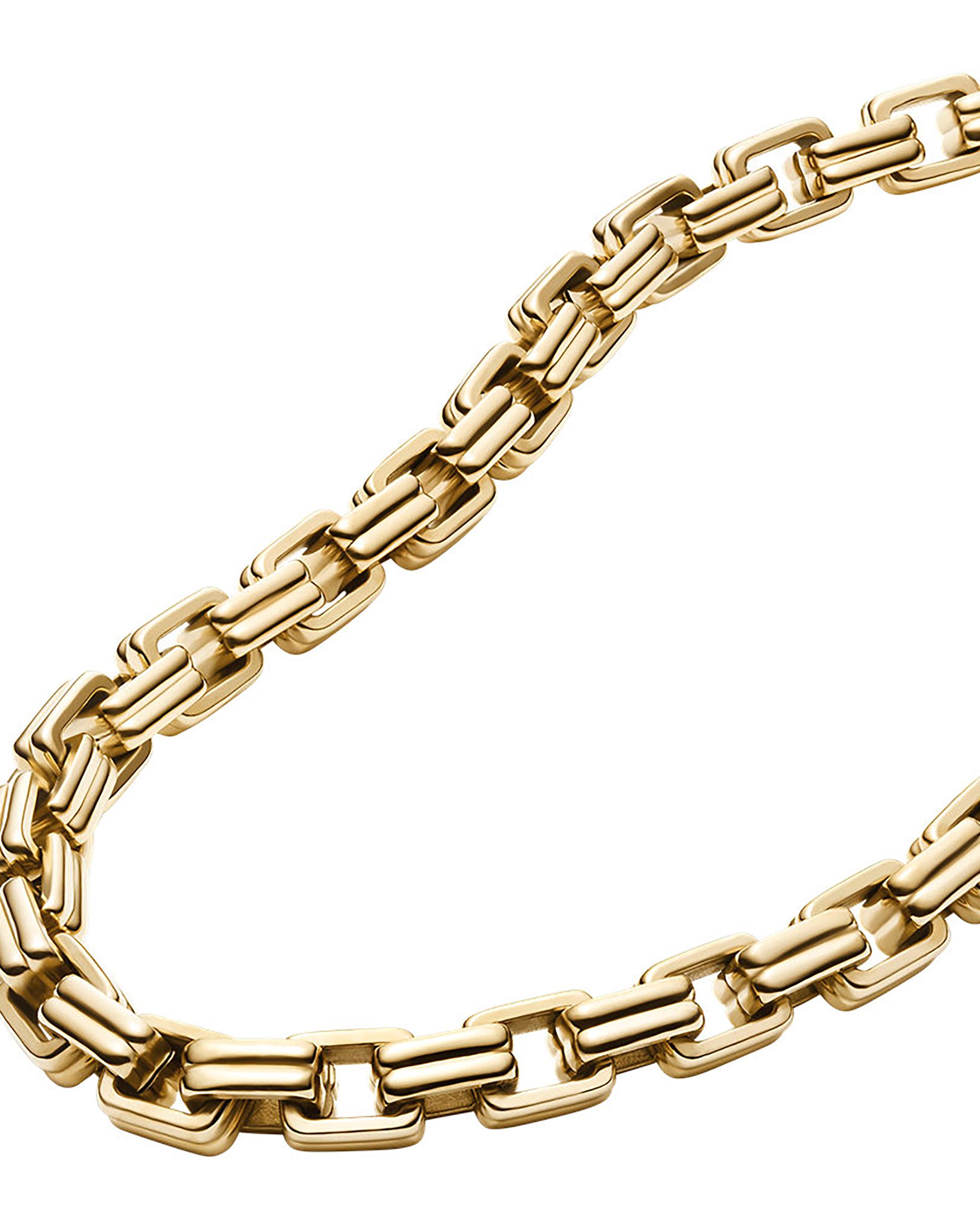 Collar de cadena de mujer raquel bold chains de acero inoxidable jf04954710 - Fossil - Dorado Dorado-3