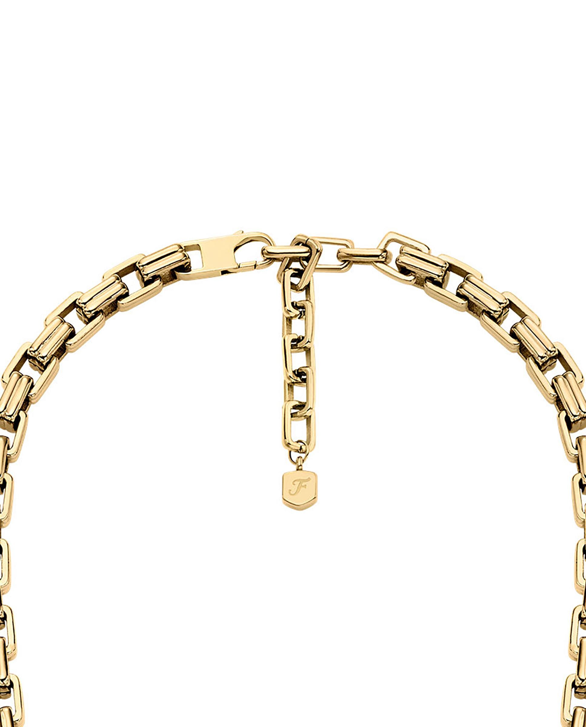 Collar de cadena de mujer raquel bold chains de acero inoxidable jf04954710 - Fossil - Dorado Dorado-4